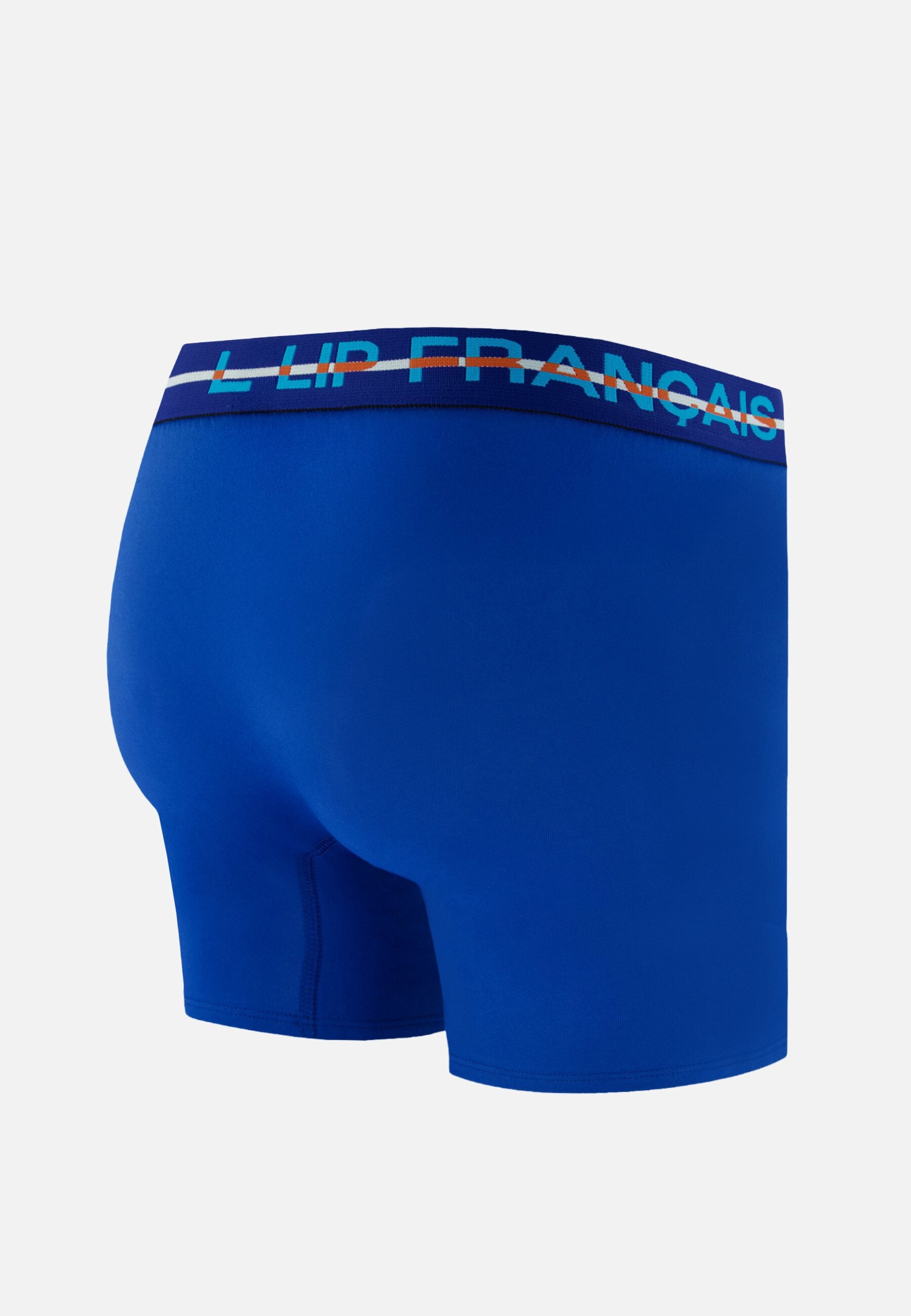 Boxer long bleu en coton - Redoutable Long Bleu Nautique