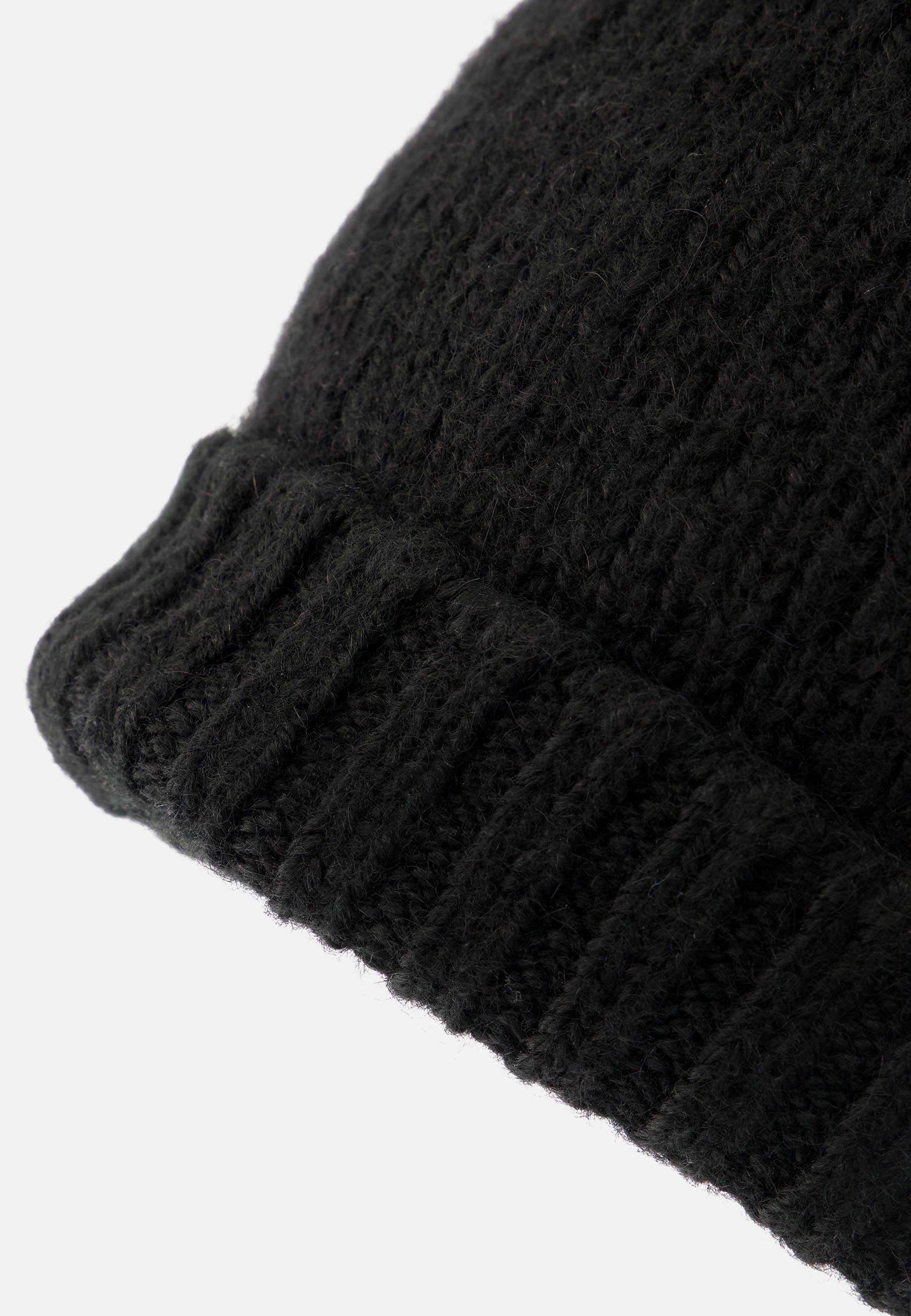 Bonnet en laine et acrylique - Bonnet noir