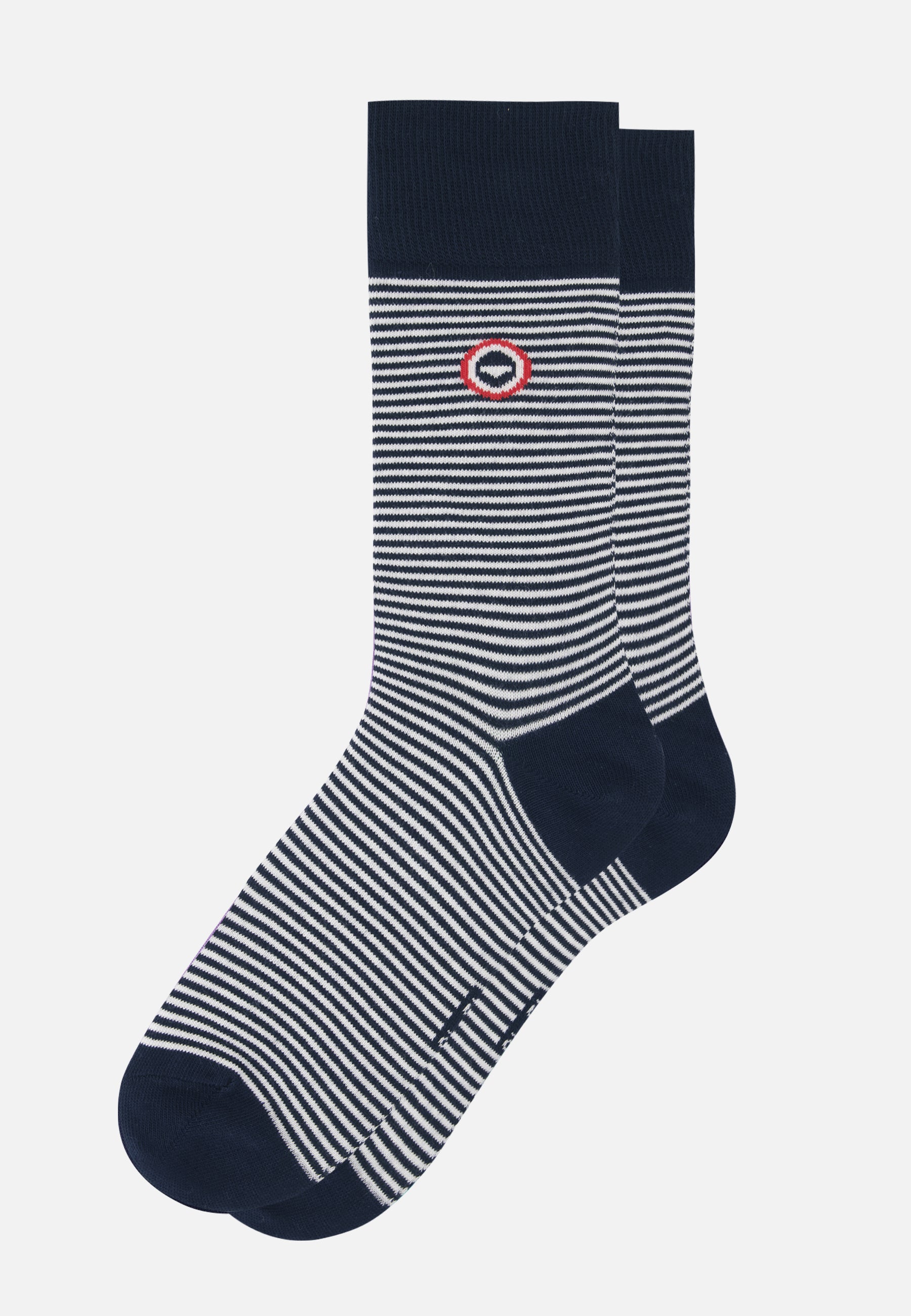 Chaussettes mi-hautes marinière bleu marine - Robuste Mariniere Bleu