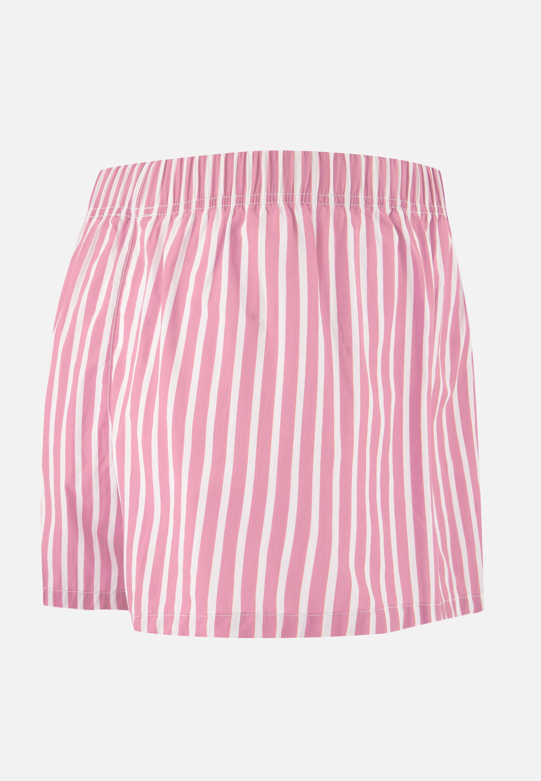 Pink striped cotton boxer shorts - Jacques Rayures Rose