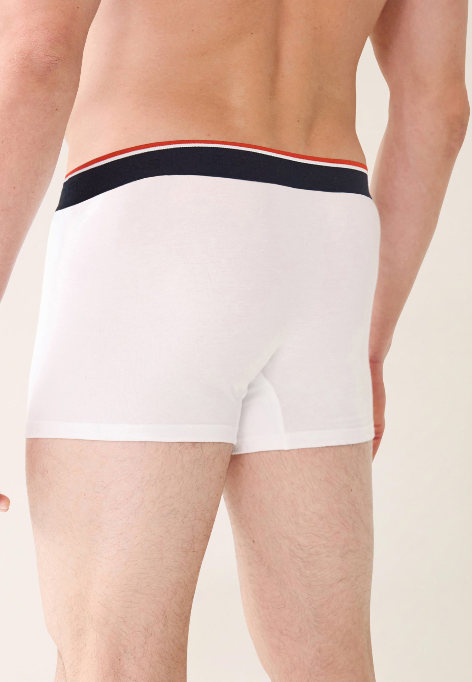 Boxer blanc en coton avec cocarde - Marius Blanc