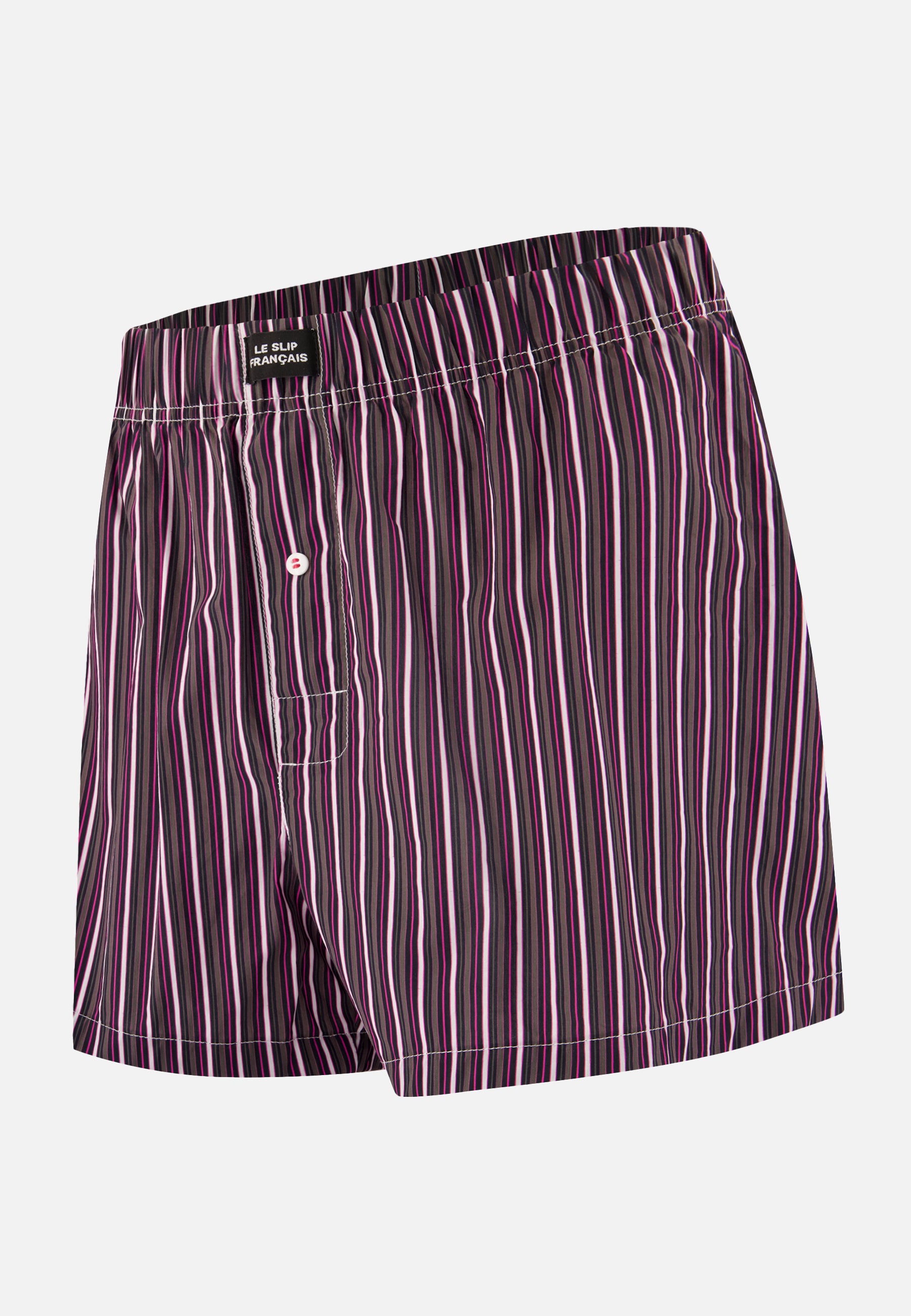 Fuchsia striped cotton mattress underpants - Jacques Rayures Matelas Fuchsia