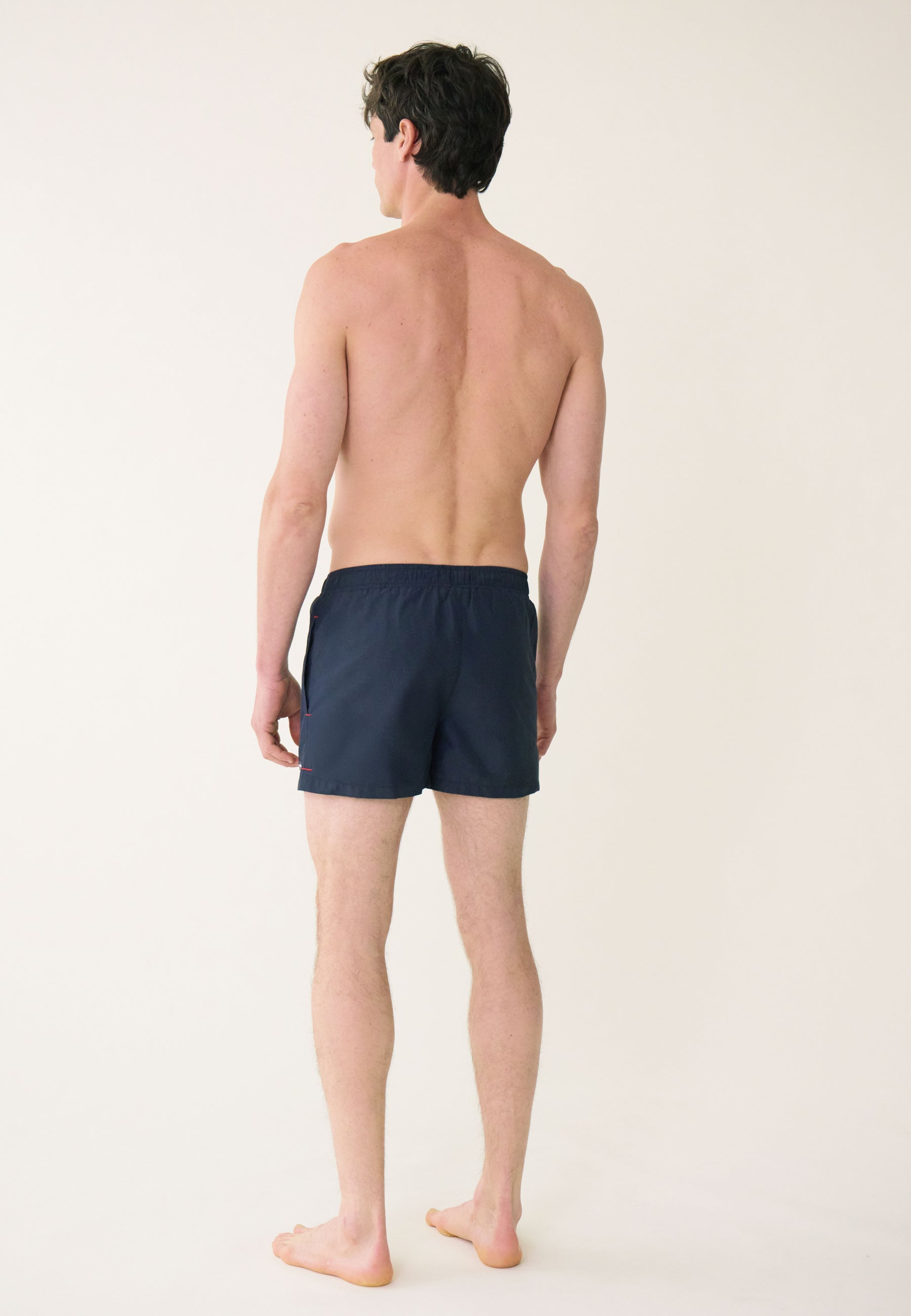 Short de bain court ceinture élastiquée - Liamone Marine