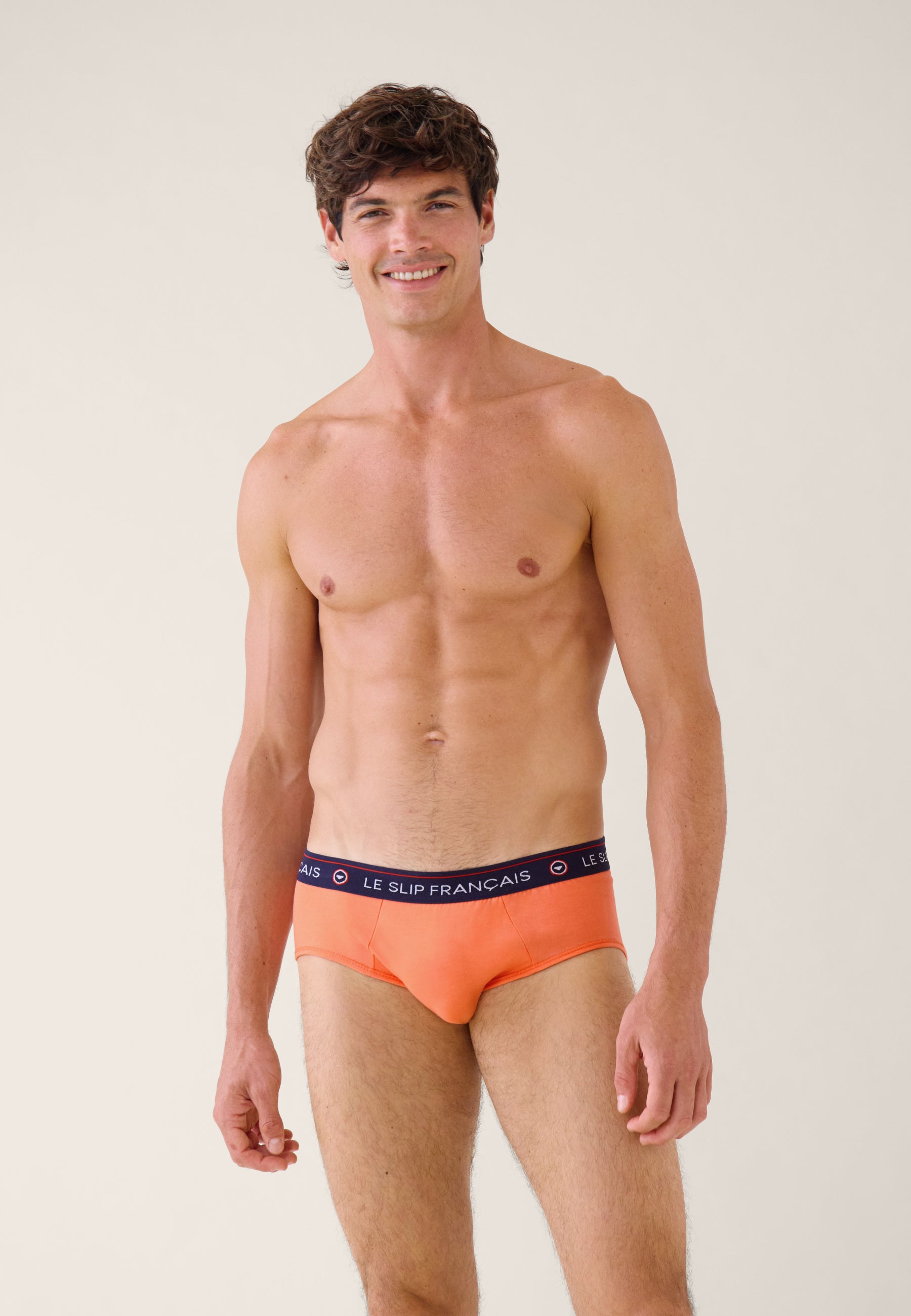 Pack of 3 cotton briefs - Intrepid Briefs Peach Pink Leopard Navy