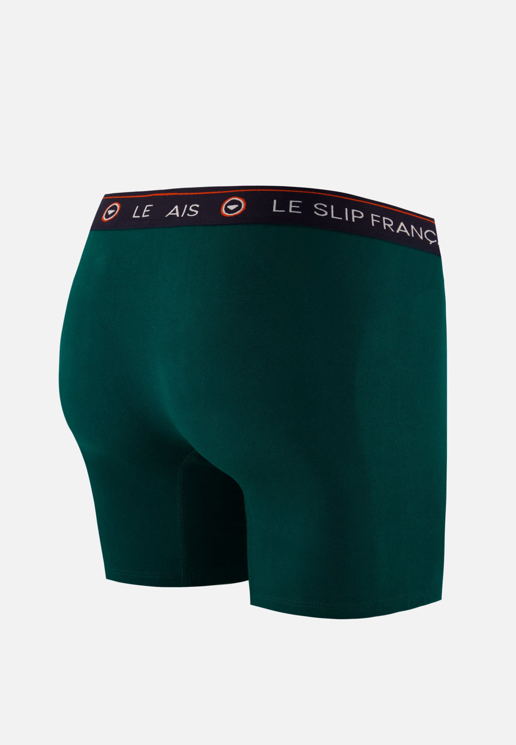 Boxer long vert en coton - Redoutable Long Vert Sapin