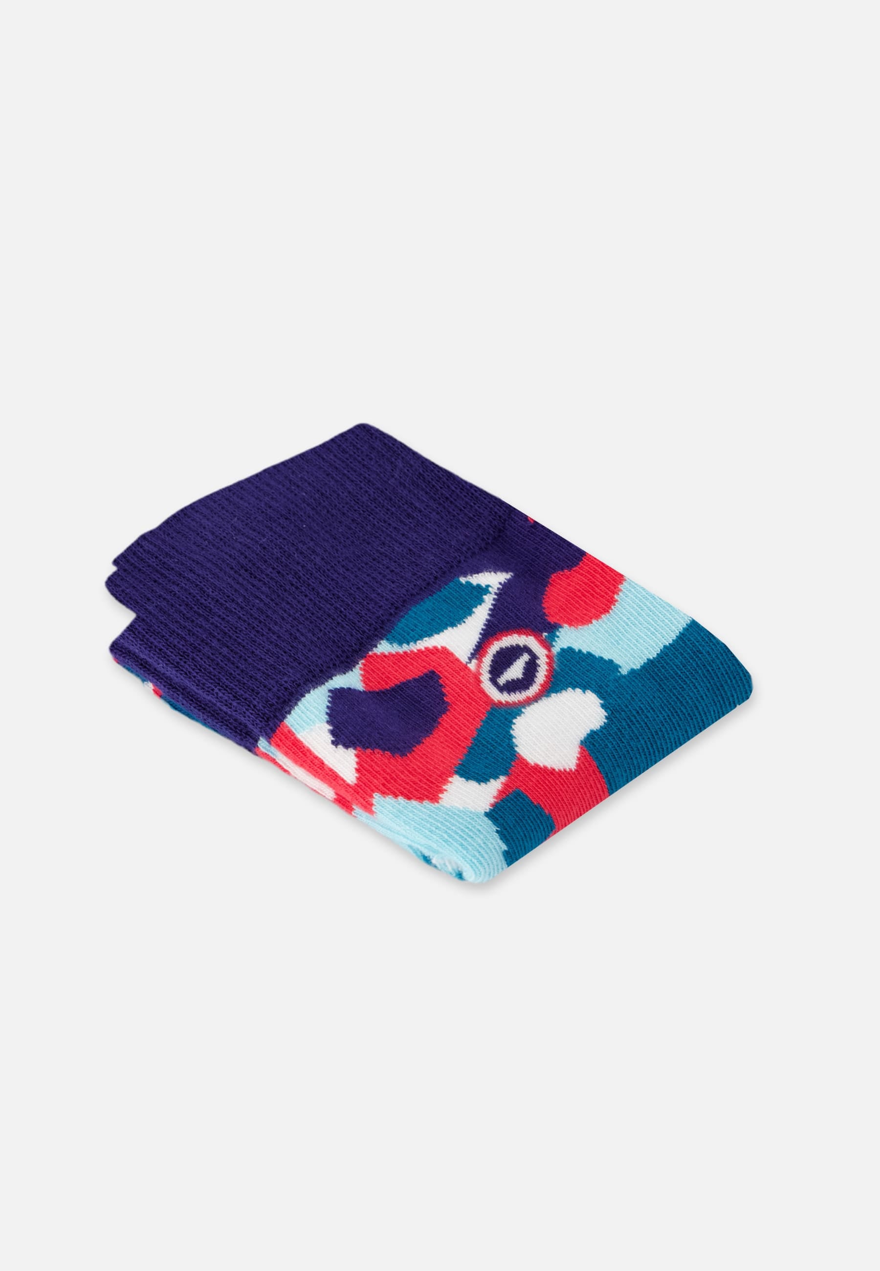 Green mid-calf socks with confetti pattern - Lucas Confetti Aqua Green