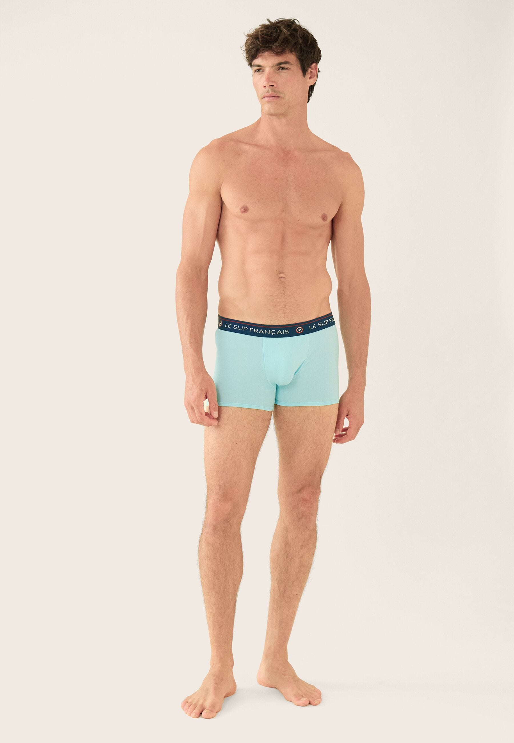 Boxer vert en coton - Redoutable Vert D'Eau