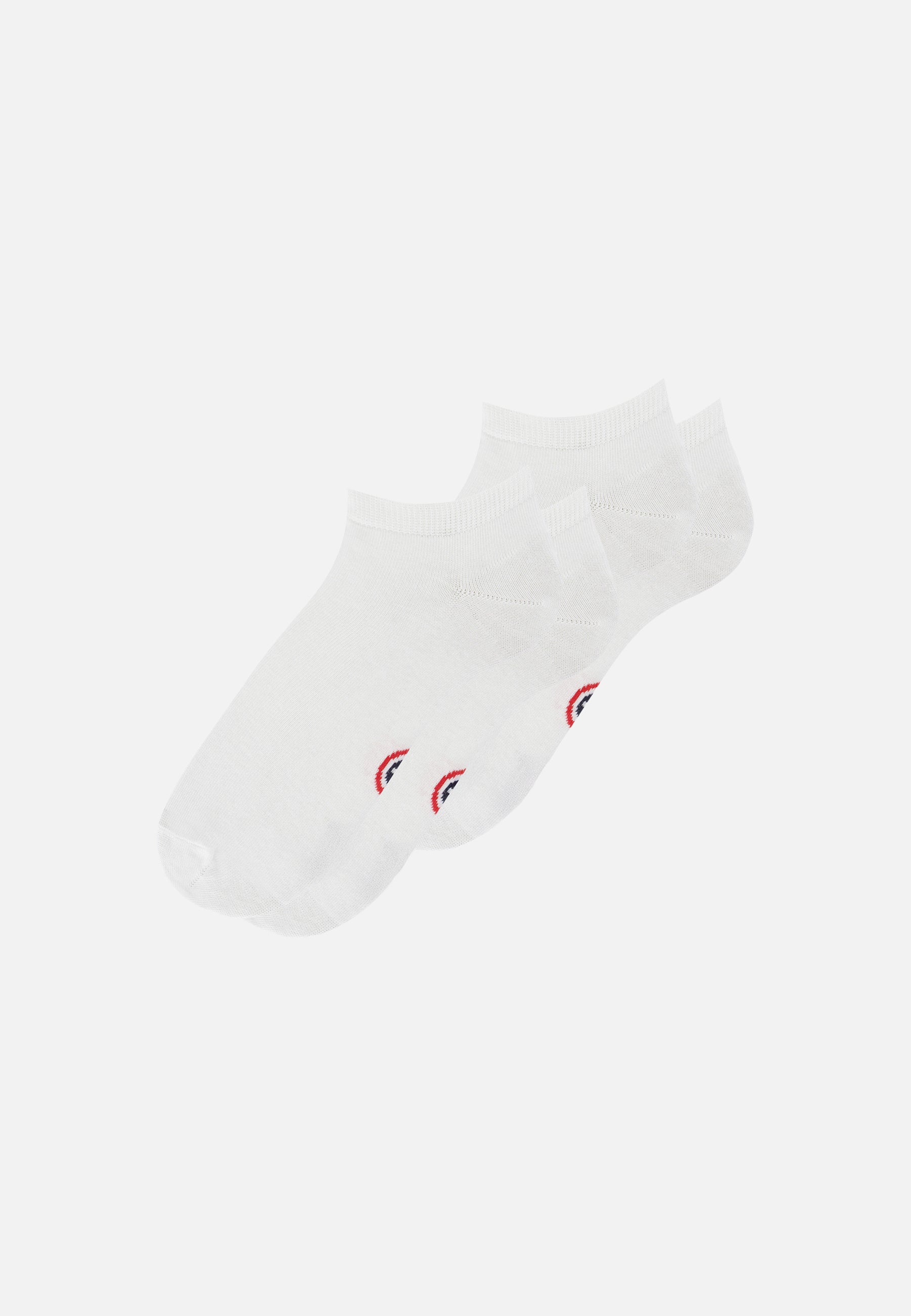 Lot de 2 chaussettes basses en coton - Chaussettes blanches