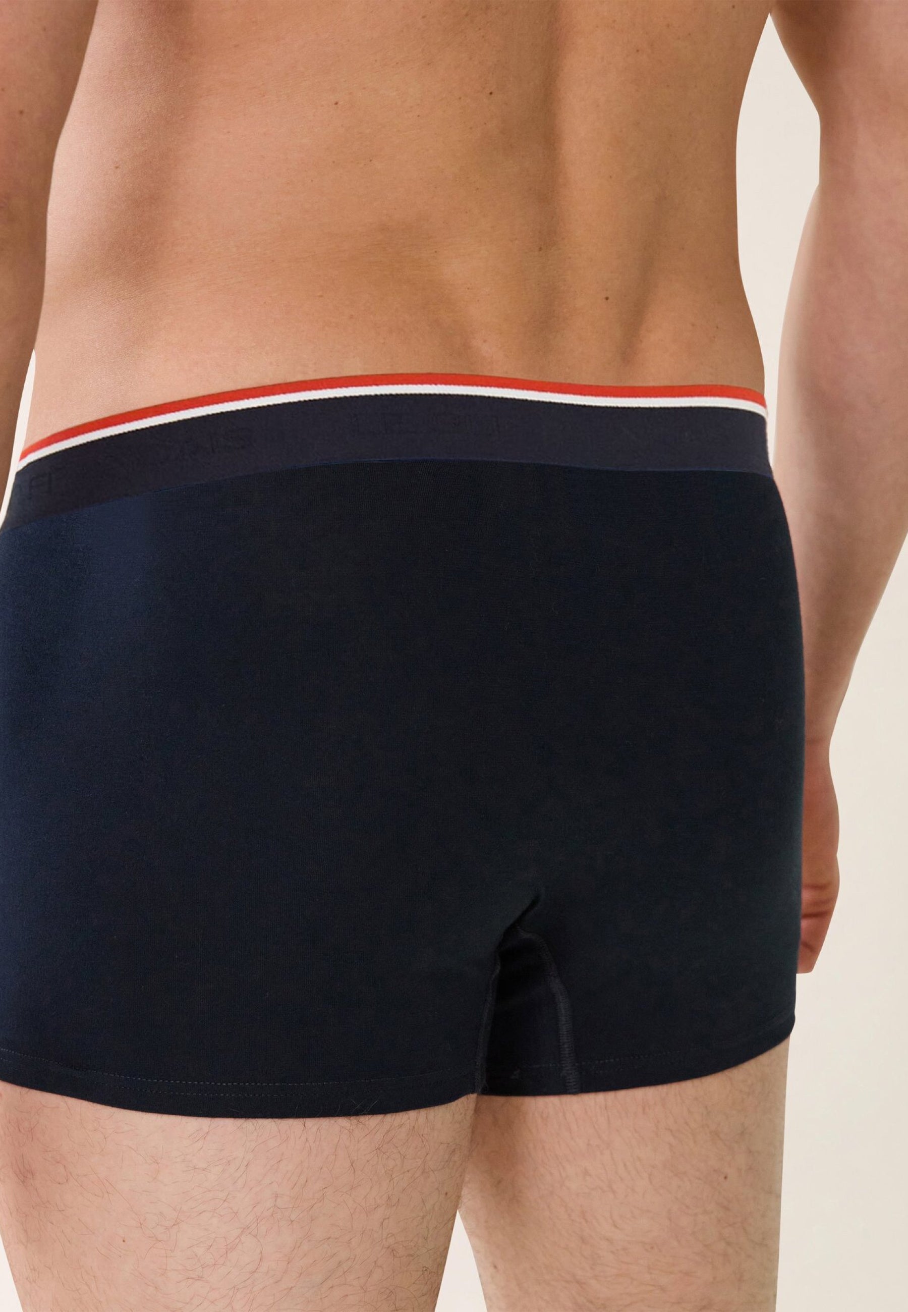 Boxer bleu marine en coton avec cocarde - Marius Marine