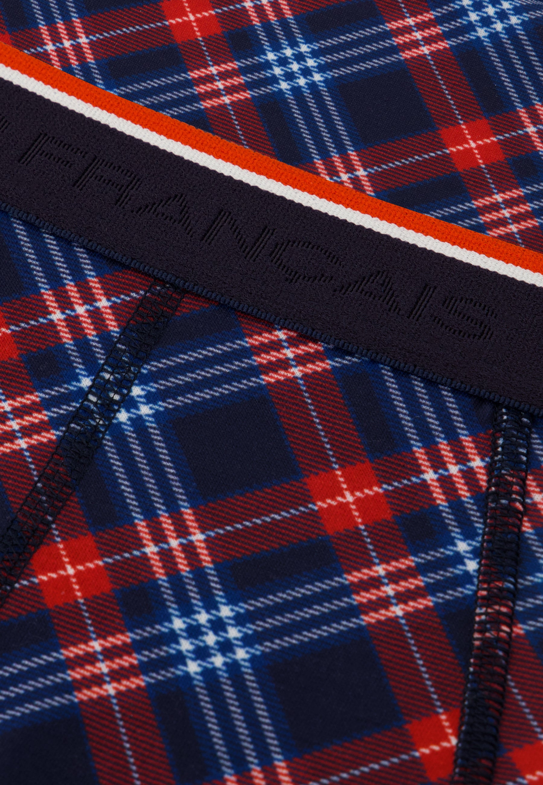 Tricolor checkered briefs - Terrible Blue White Red Tartan