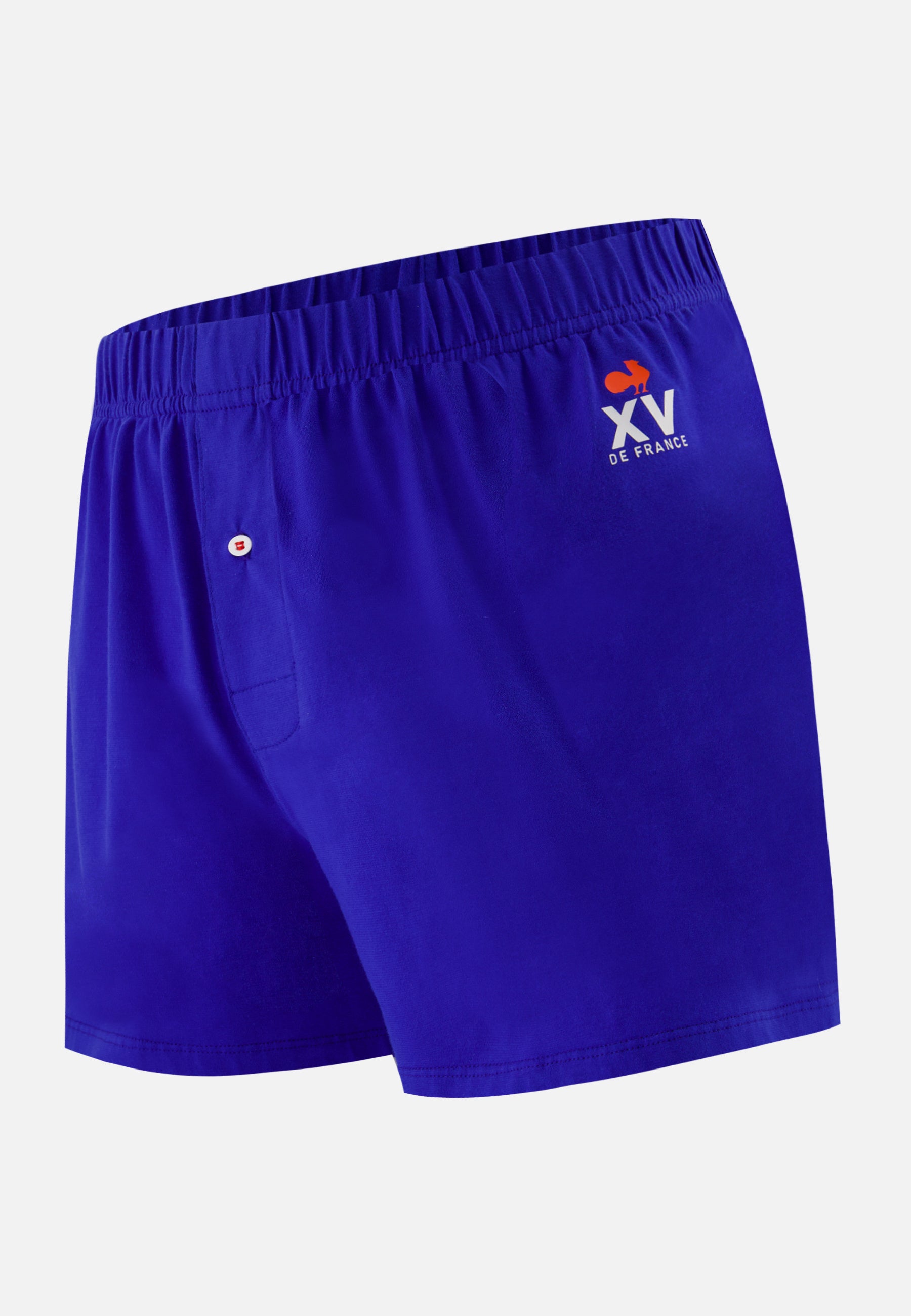 Caleçon bleu France Rugby en jersey de coton - Fredo Indigo France Rugby