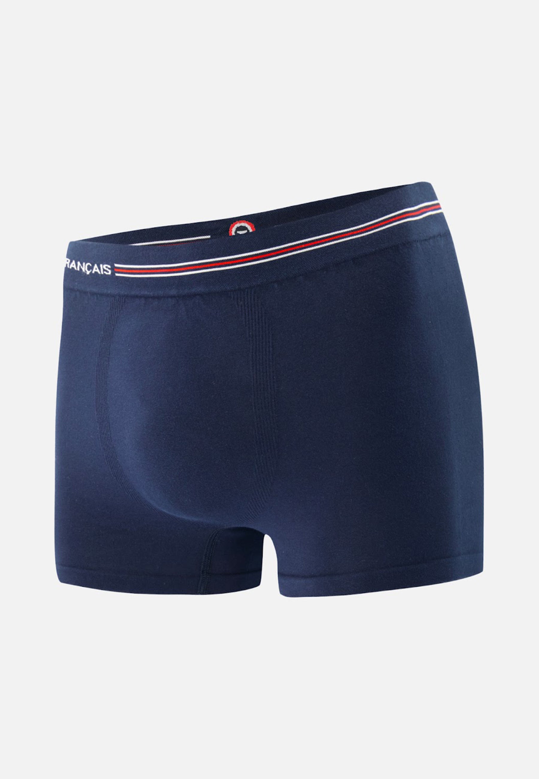 Seamless navy blue cotton boxer shorts - Christian Marine LSF