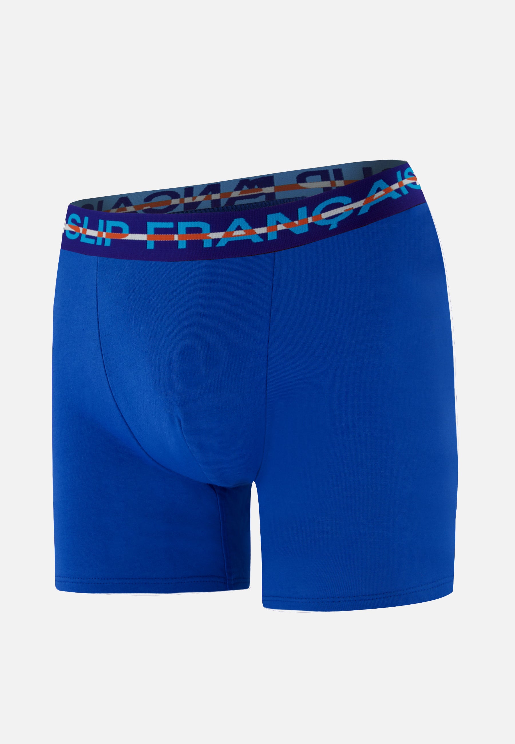 Boxer long bleu en coton - Redoutable Long Bleu Nautique
