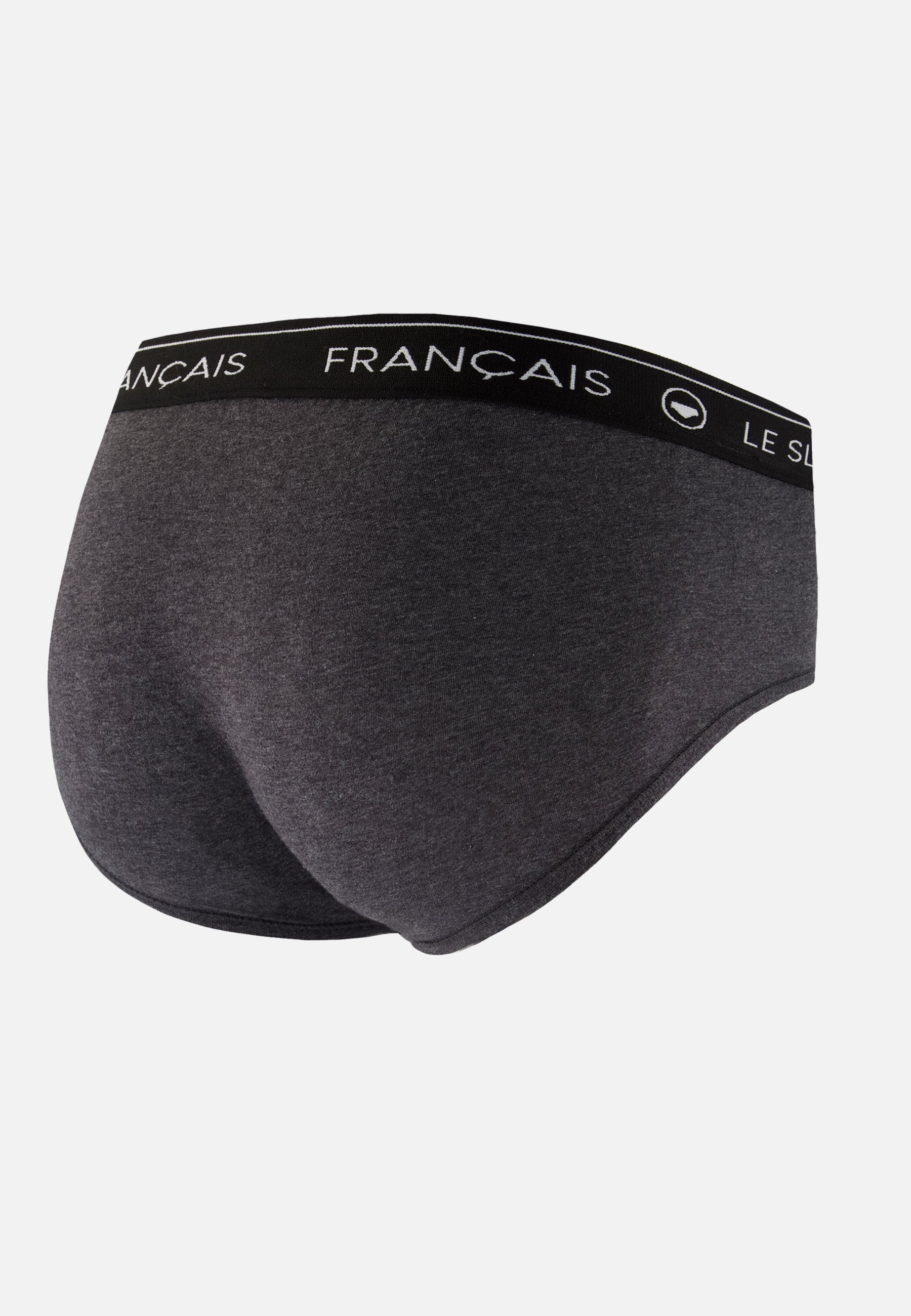 Slip gris en coton - Intrépide Gris Anthracite