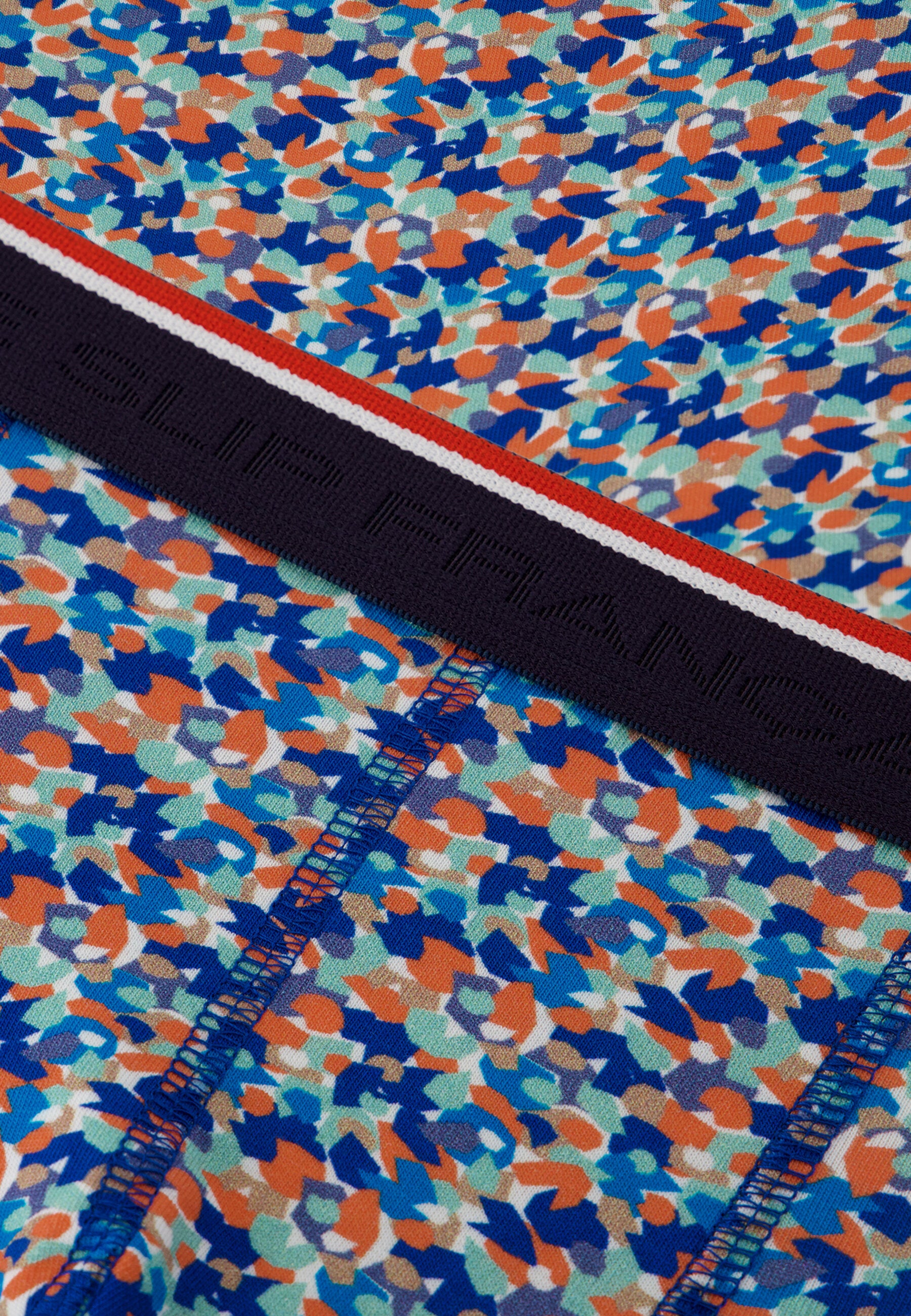 Boxer bleu à motif confetti en coton - Marius Confetti Bleu Nautique