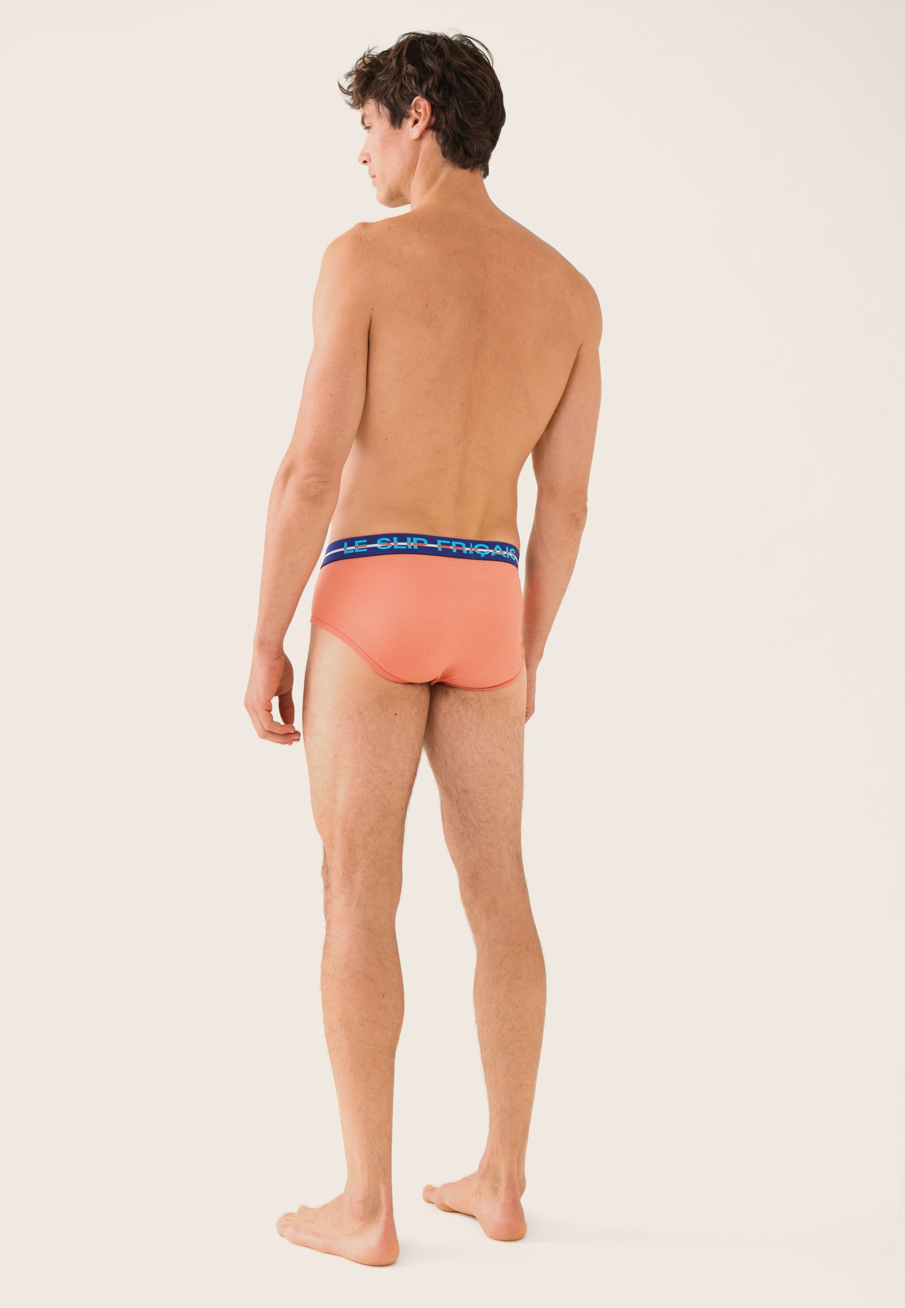 Lot de 3 slips en coton - Slips Marine Confetti Orange Corail