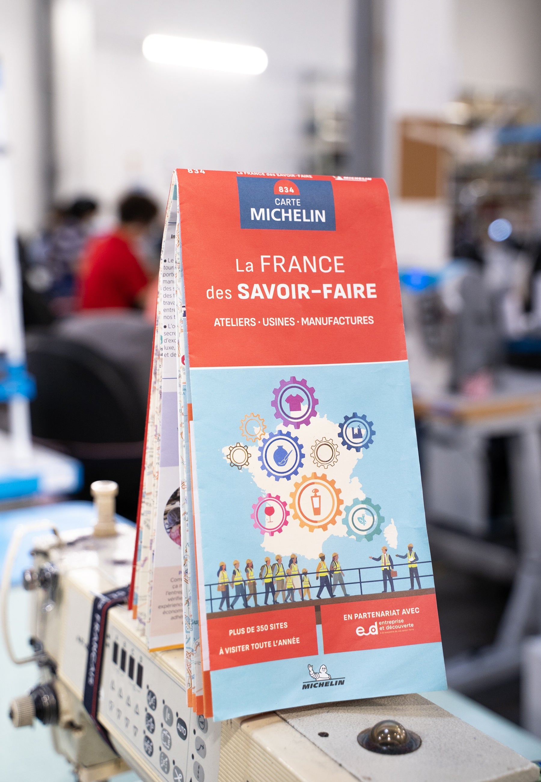 Carte Michelin La France des savoir-faire - Ateliers, usines et manufactures à visiter en France