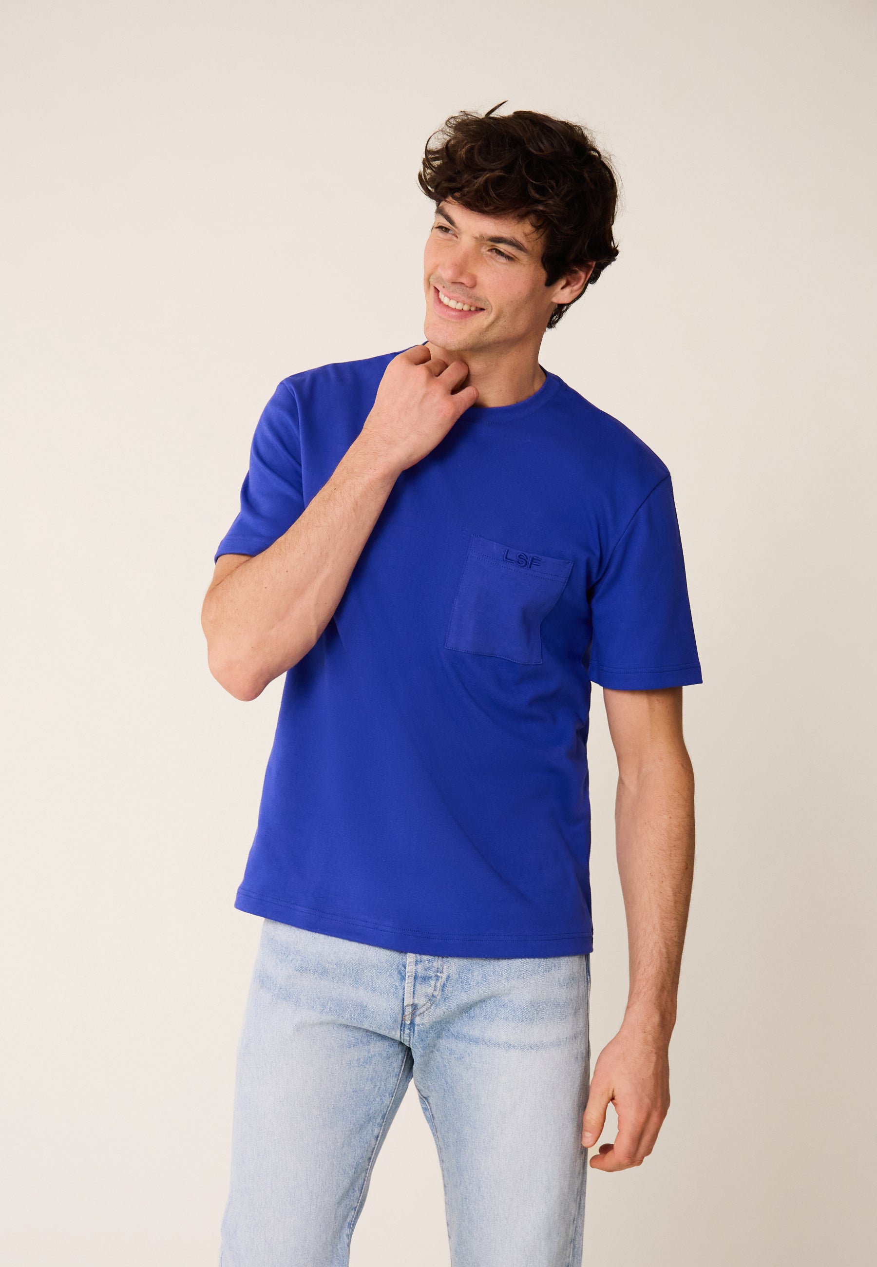 T-shirt en coton - Sasha Bleu Eblouissant