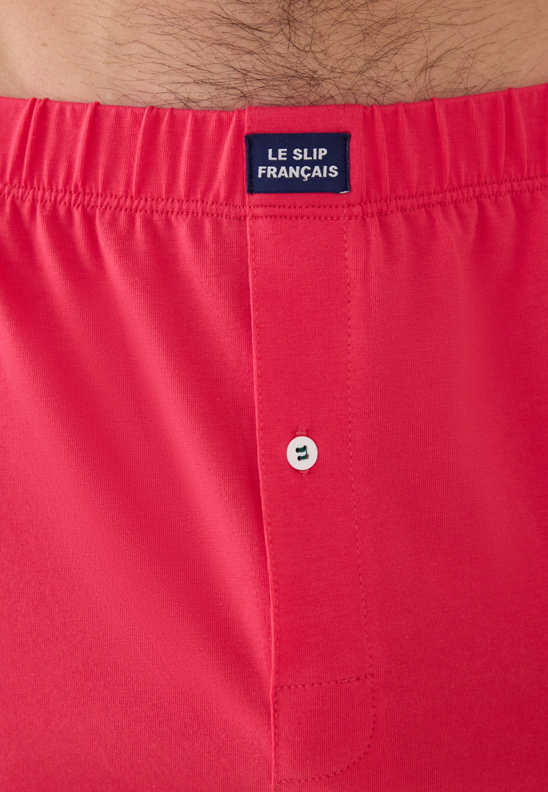 Pink cotton jersey boxer shorts - Fredo Rose Cerise