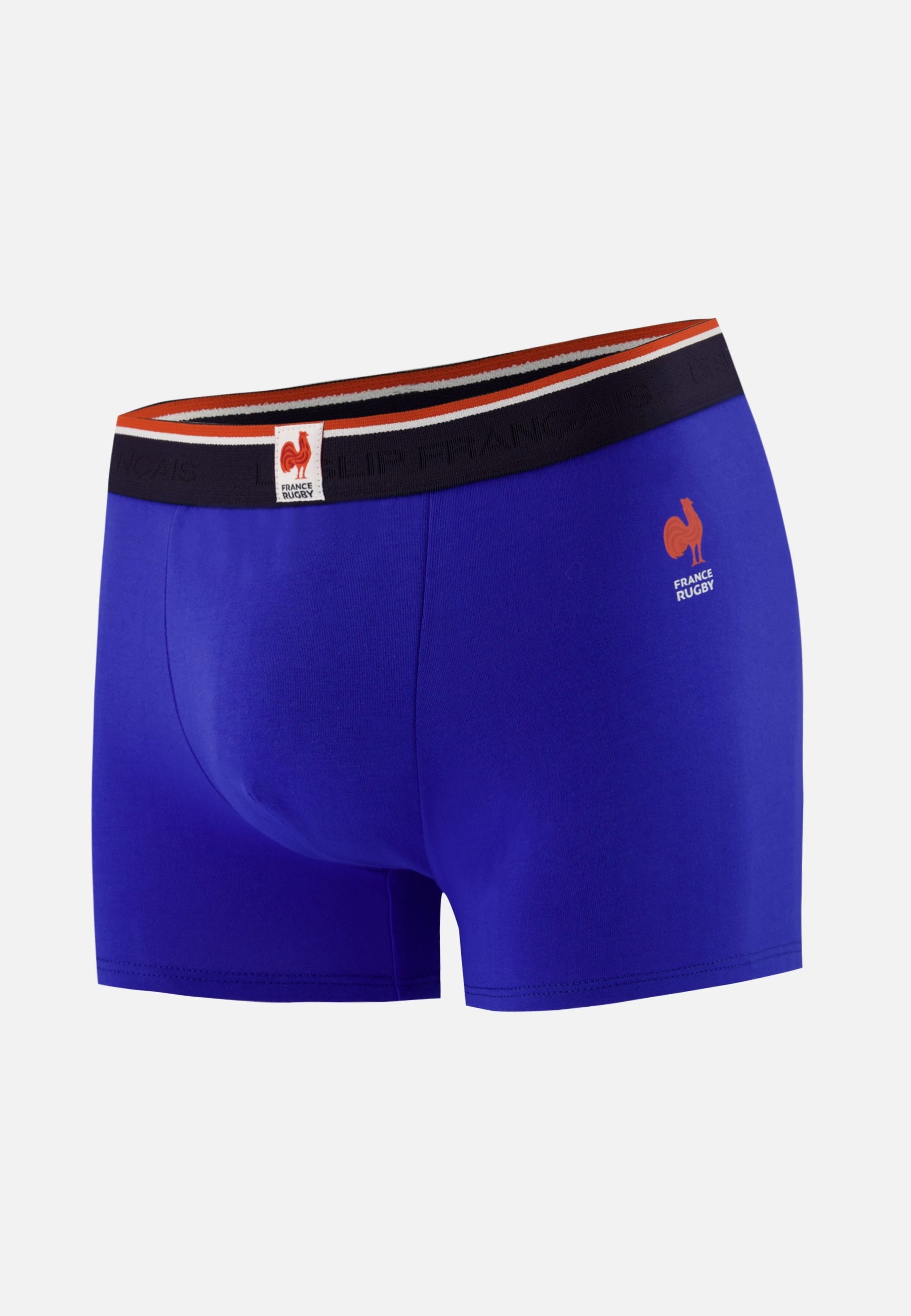 Boxer bleu france rugby en coton - Redoutable Indigo France Rugby