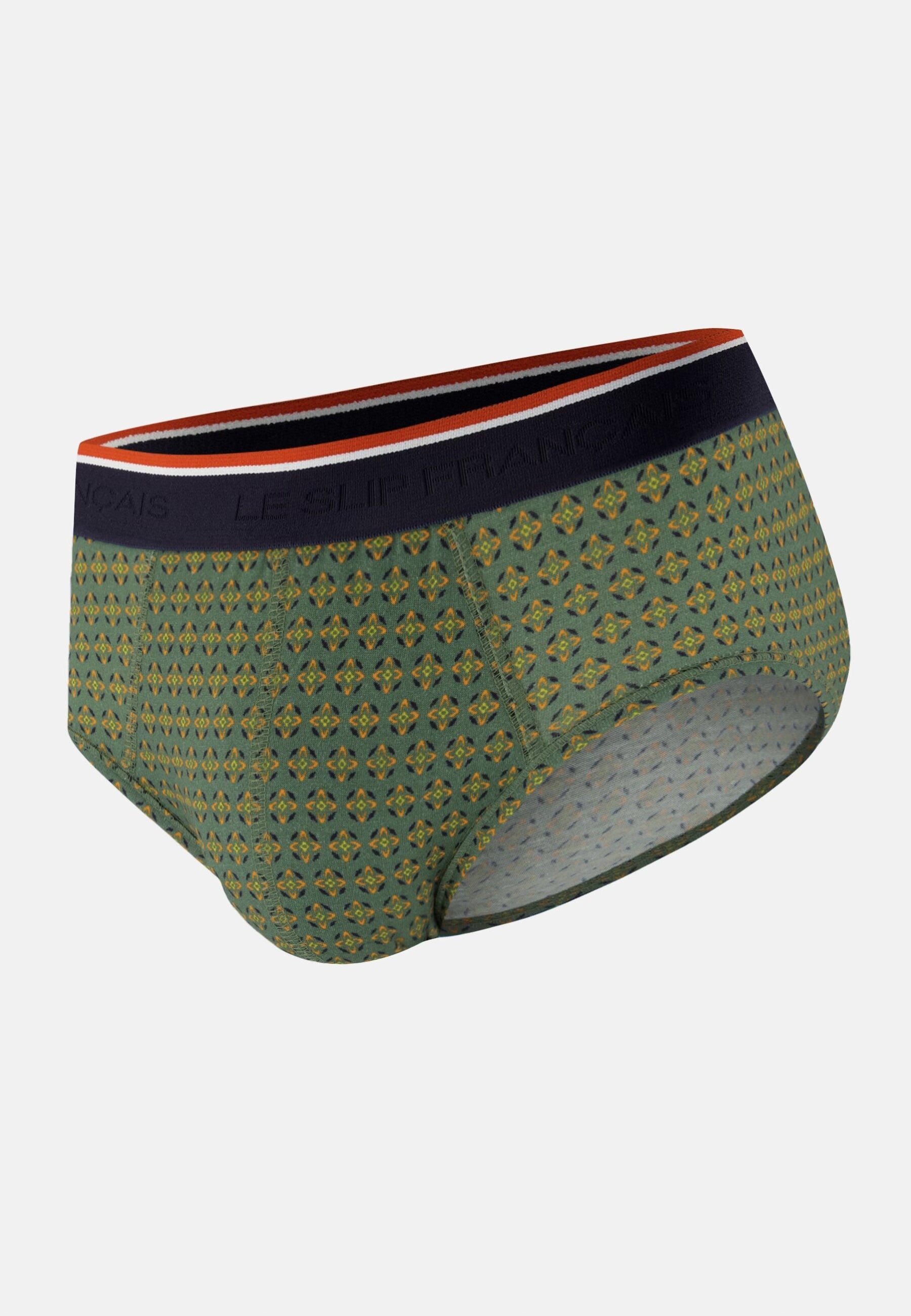 Slip vert à motif ornement en coton - Terrible Ornement Veronese