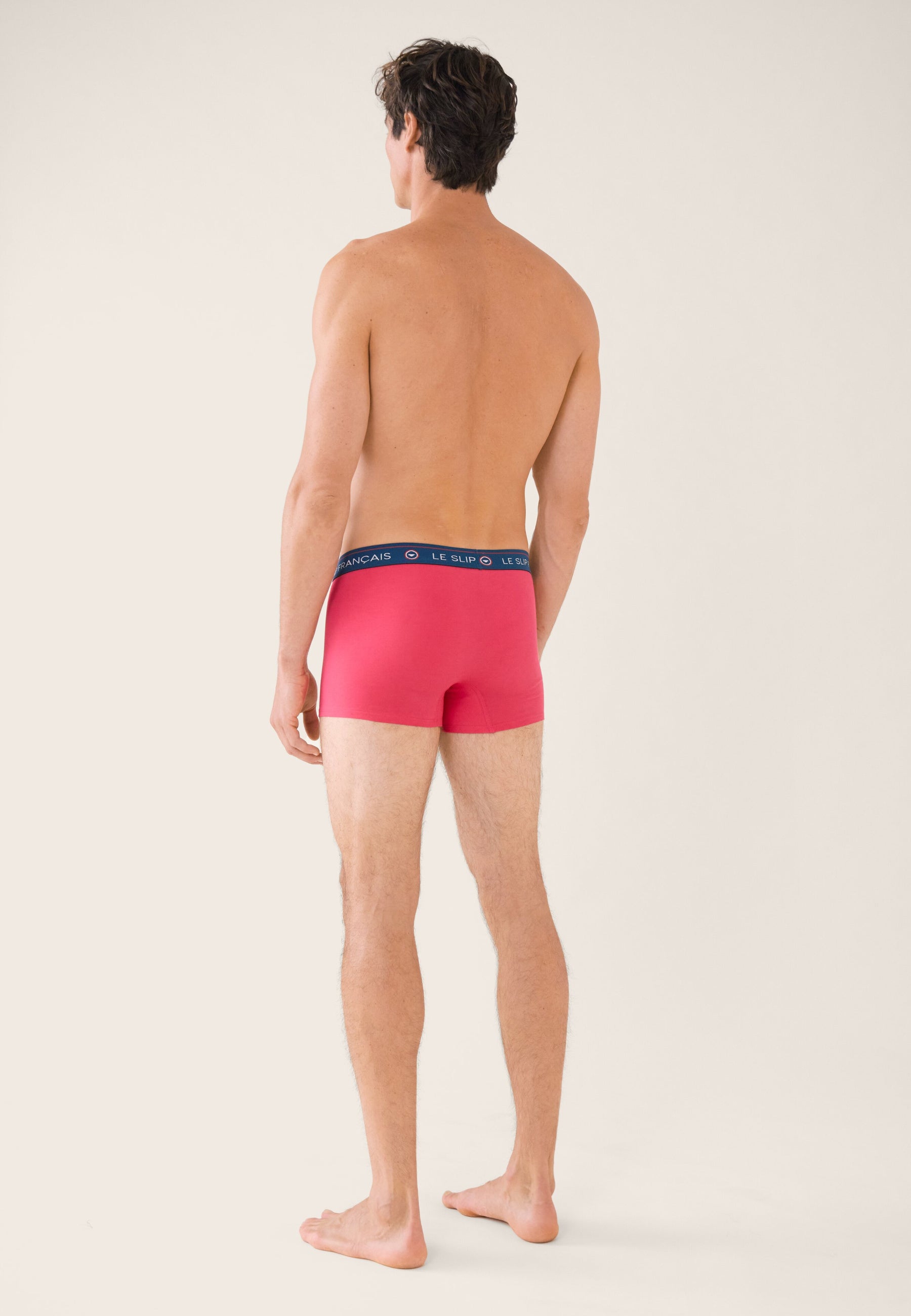 Boxer rose en coton - Redoutable Rose Cerise
