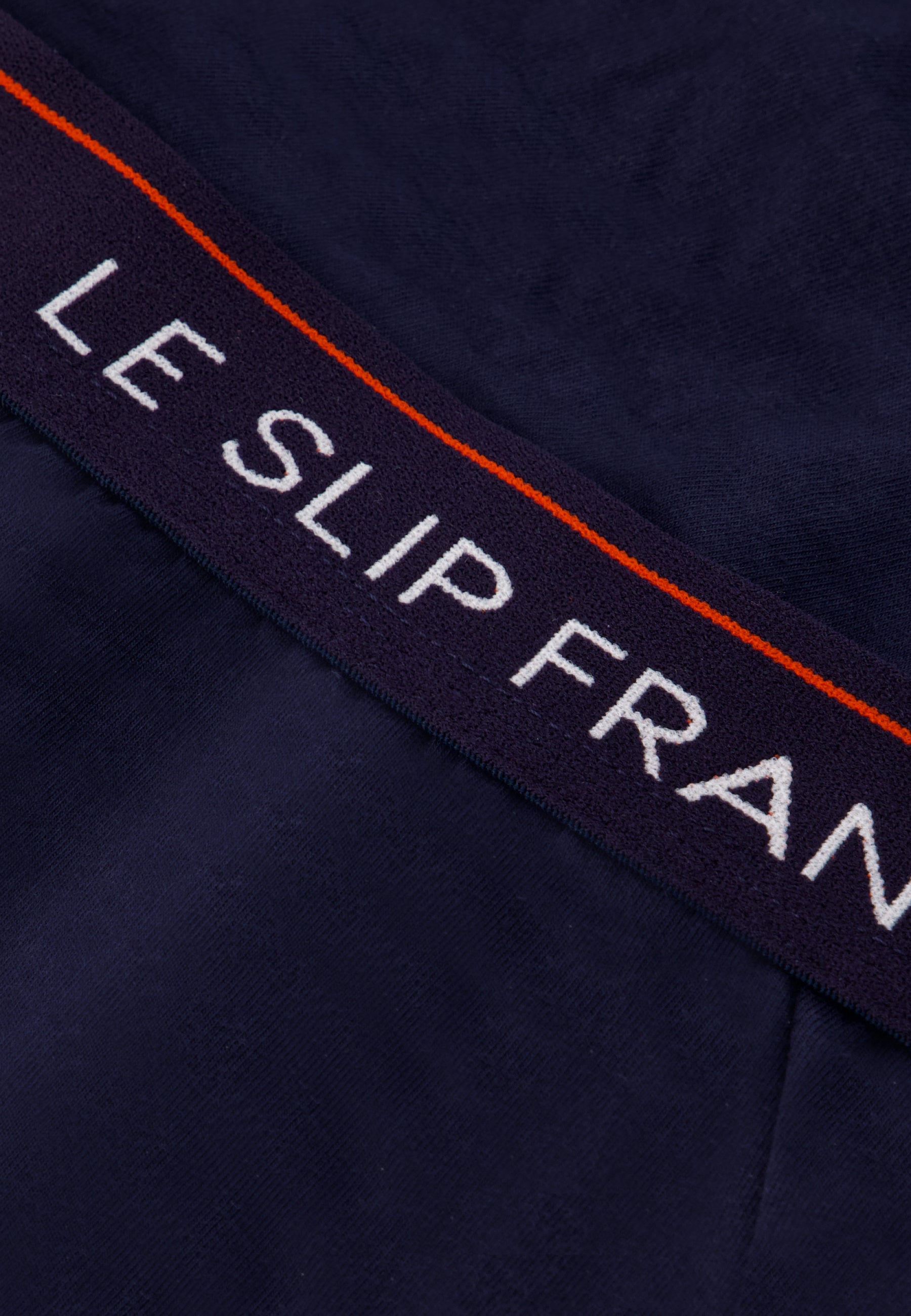 Lot de 2 slips bleu marine et gris en coton - Slips Bleu Marine Gris Chiné