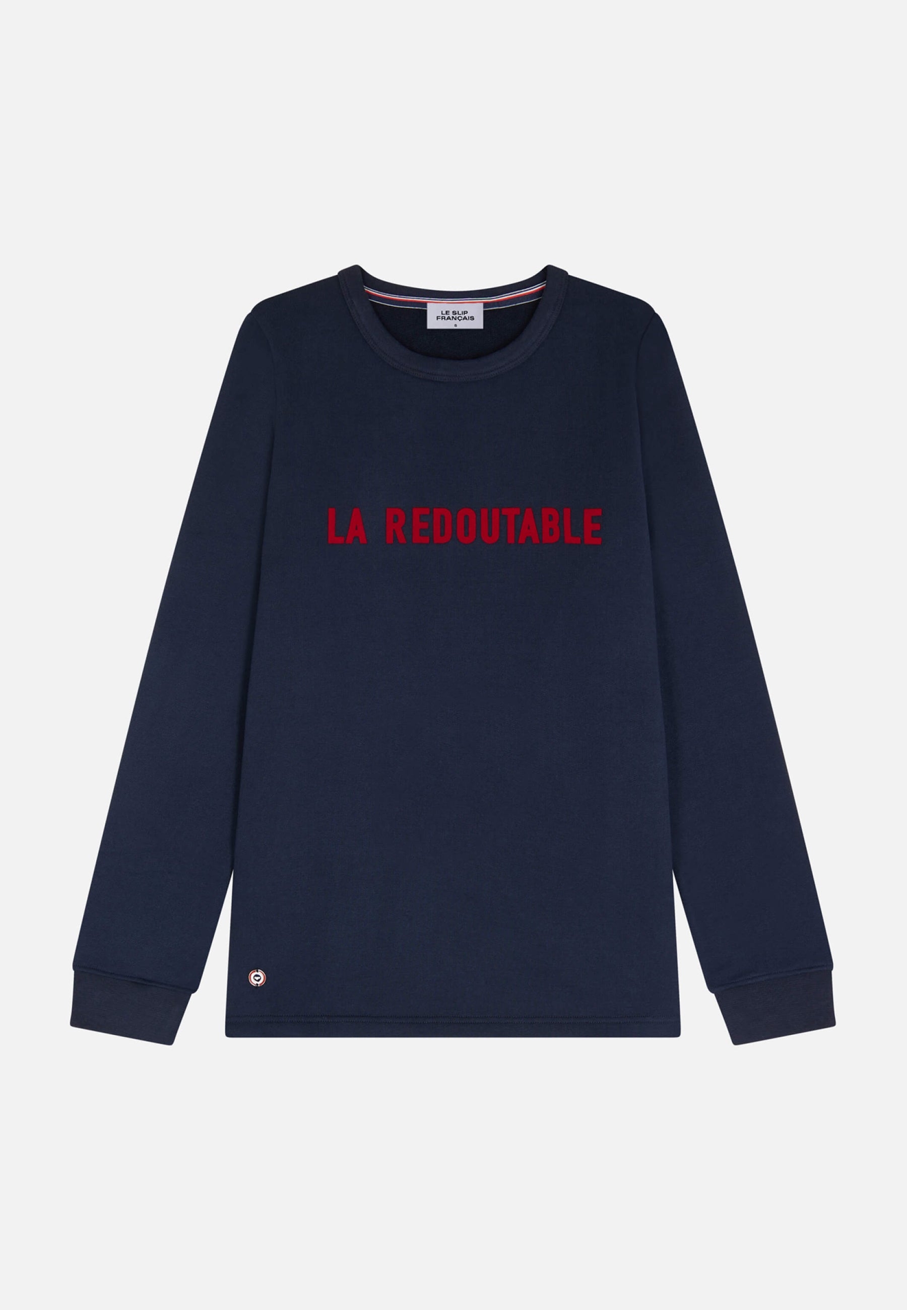 Sweat-shirt floqué en coton - La Cassandre Marine