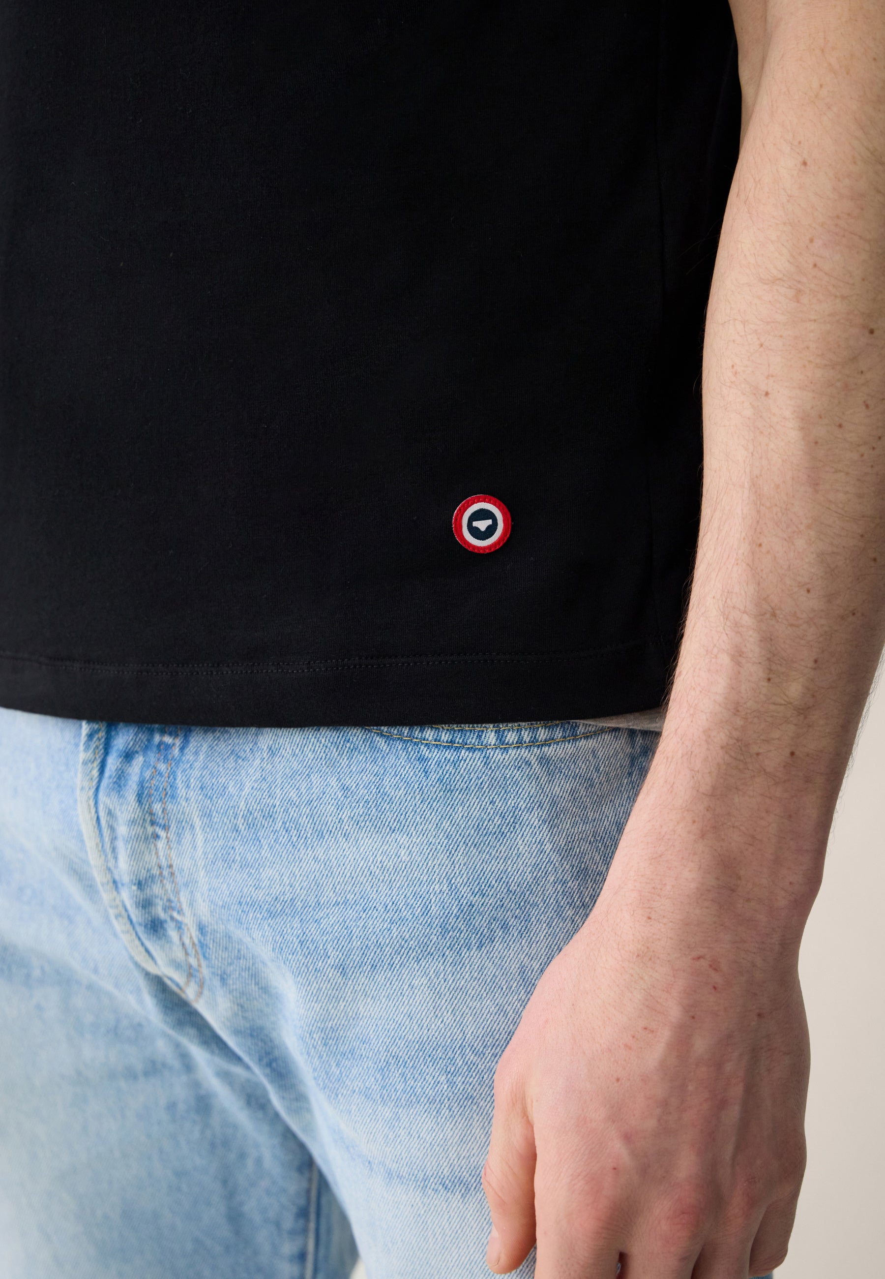 T-shirt homme noir à manches courtes en coton - Formidable Noir