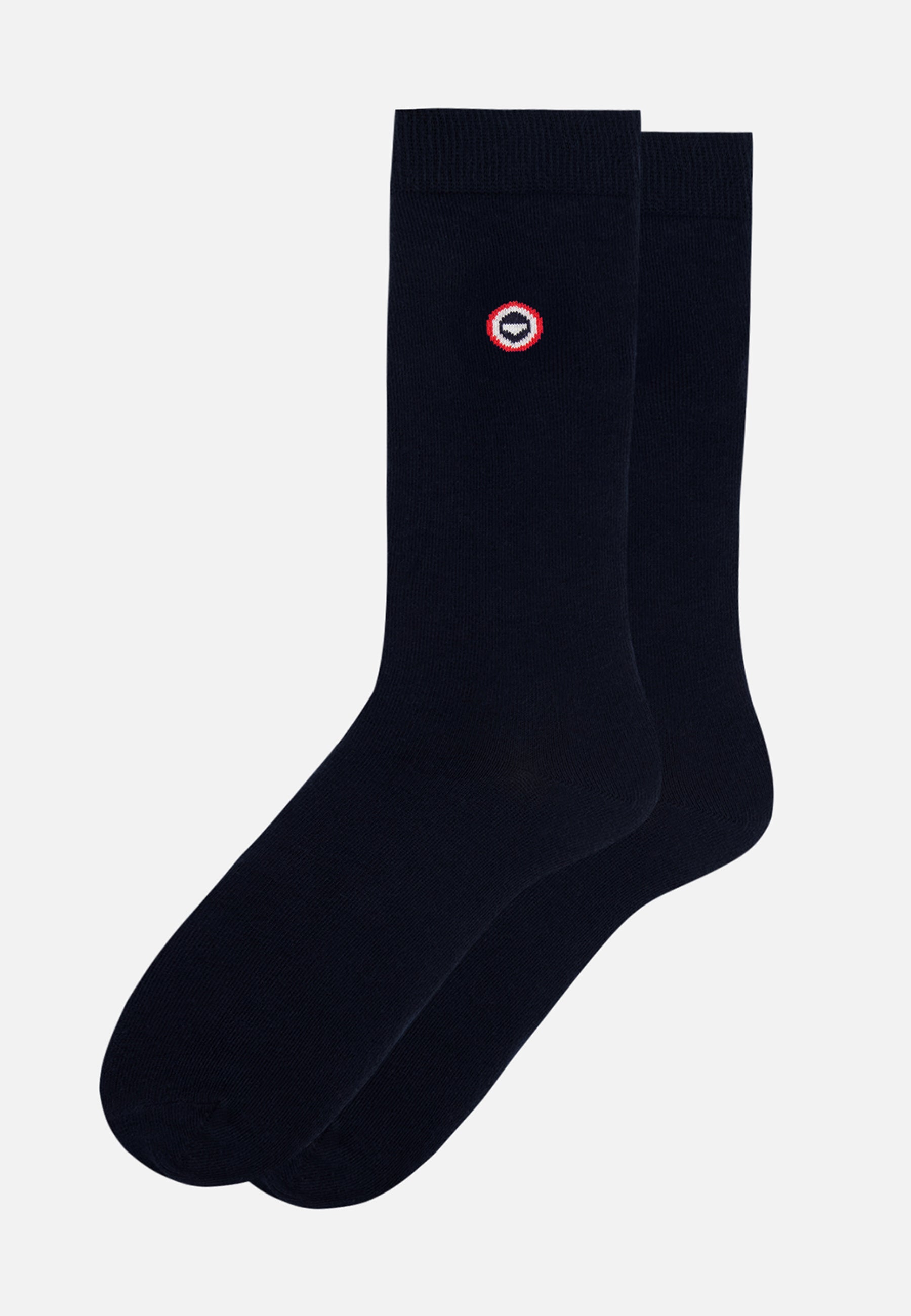 Pack of 3 Mid-Calf Socks - Purple Block Dazzling Navy Socks