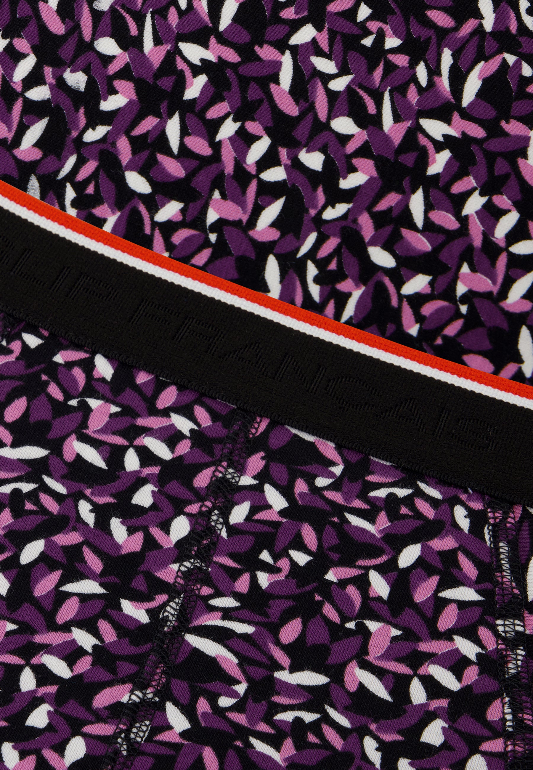 Plum gavotte print cotton briefs - Terrible Gavotte Prune