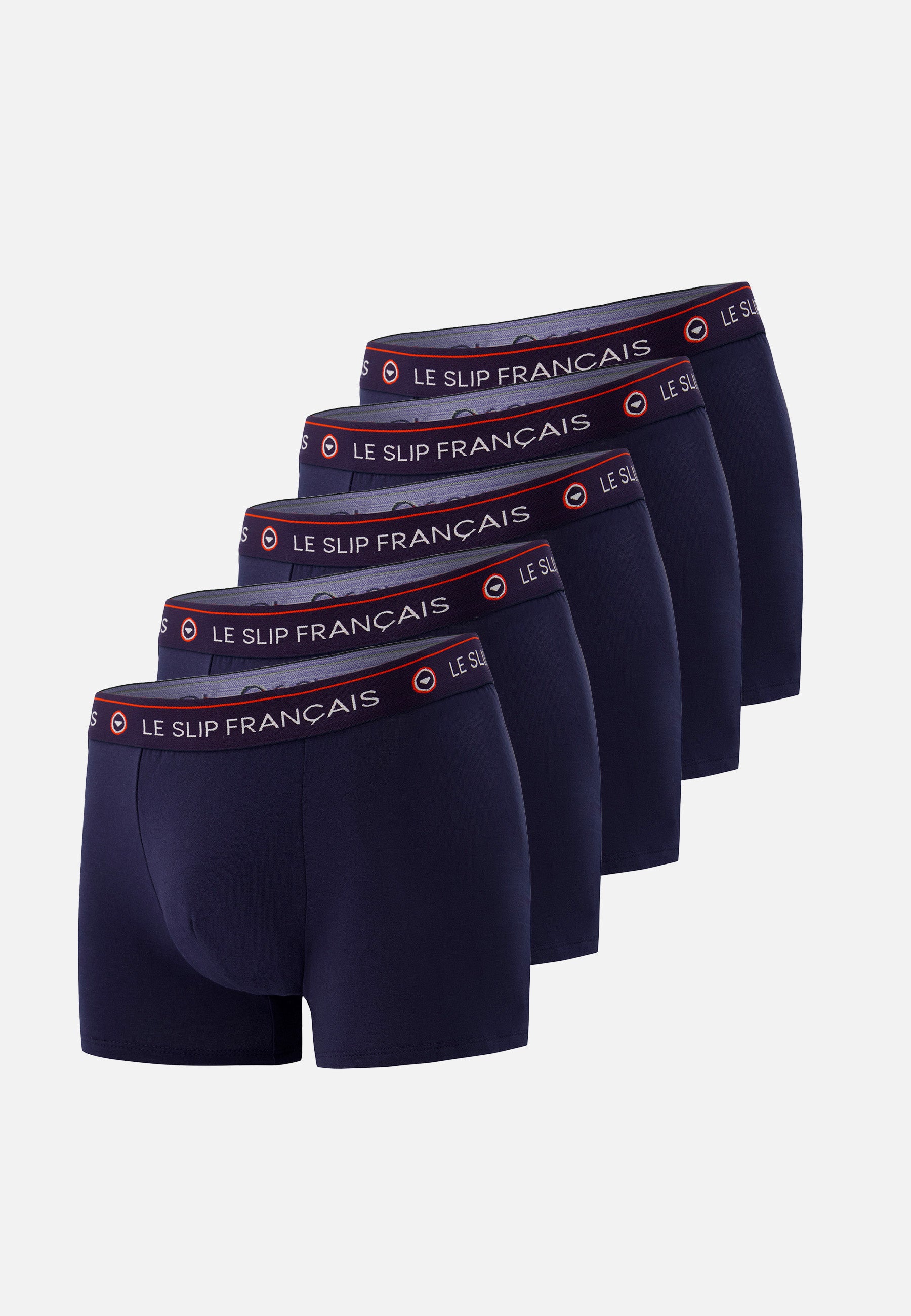Pack of 5 navy blue cotton boxers - Navy Blue Boxers