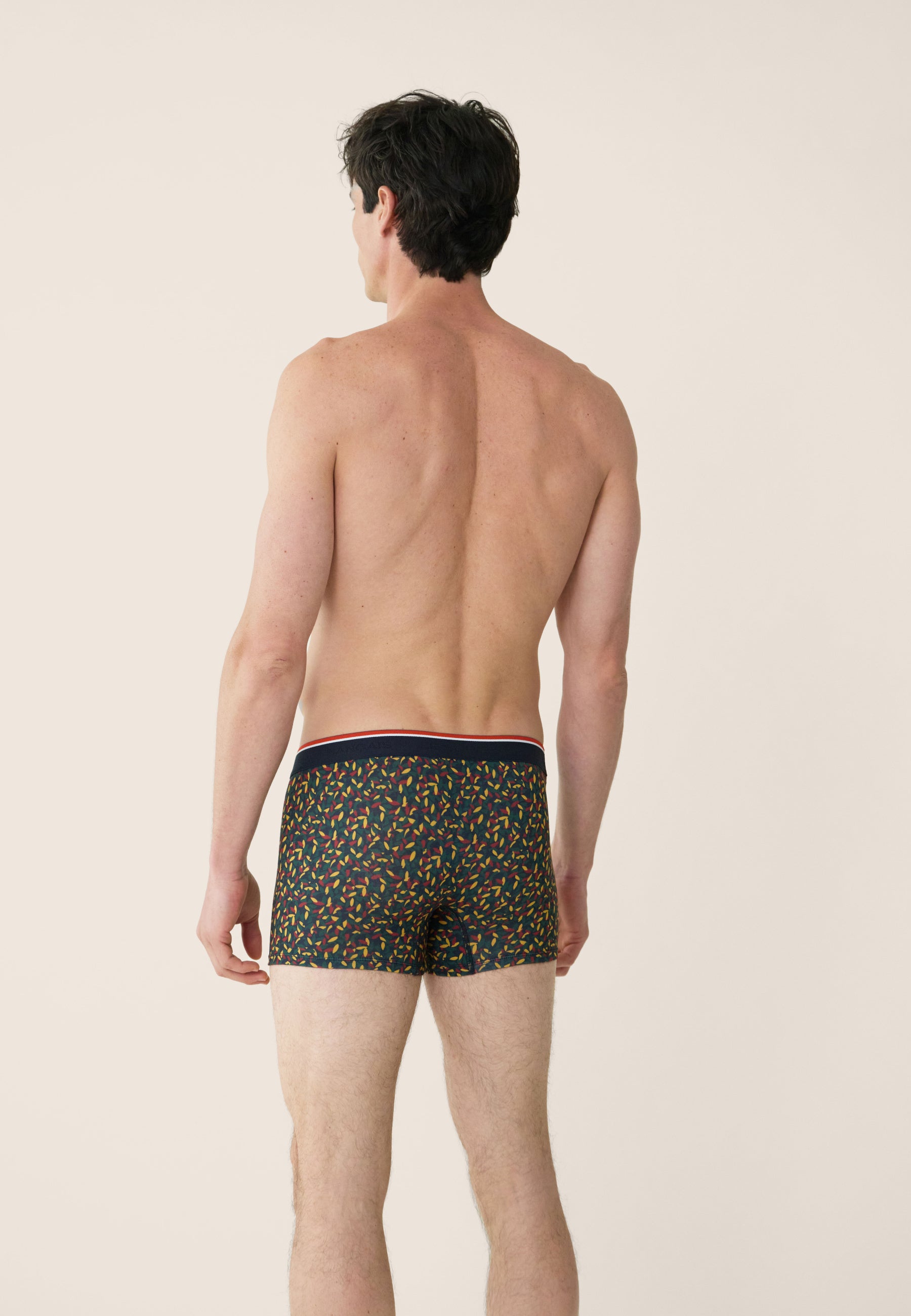 Lot de 2 boxers en coton - Boxers Moutarde Gavotte Vert Sapin