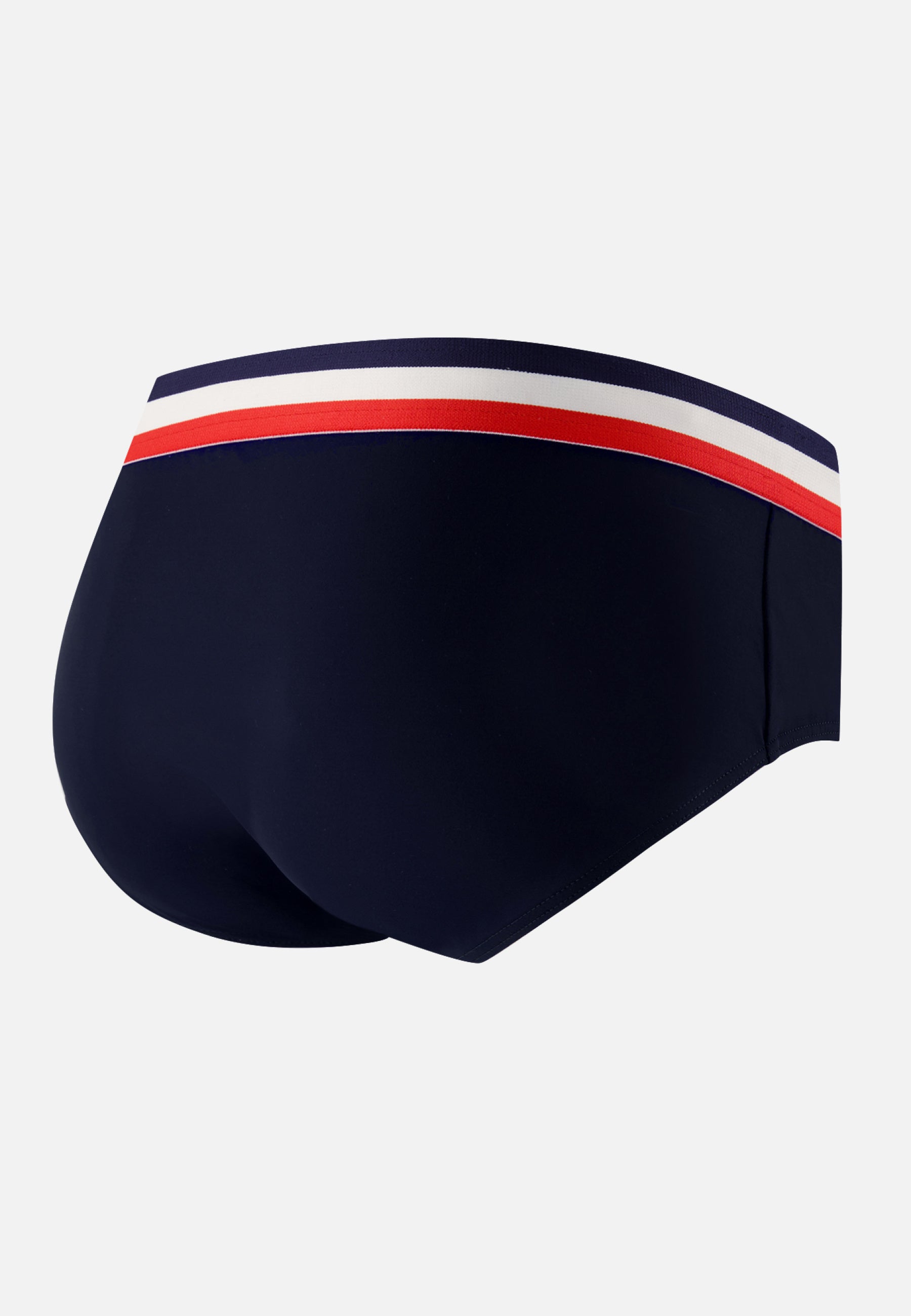 Men's navy blue swim briefs - Tempête Marine