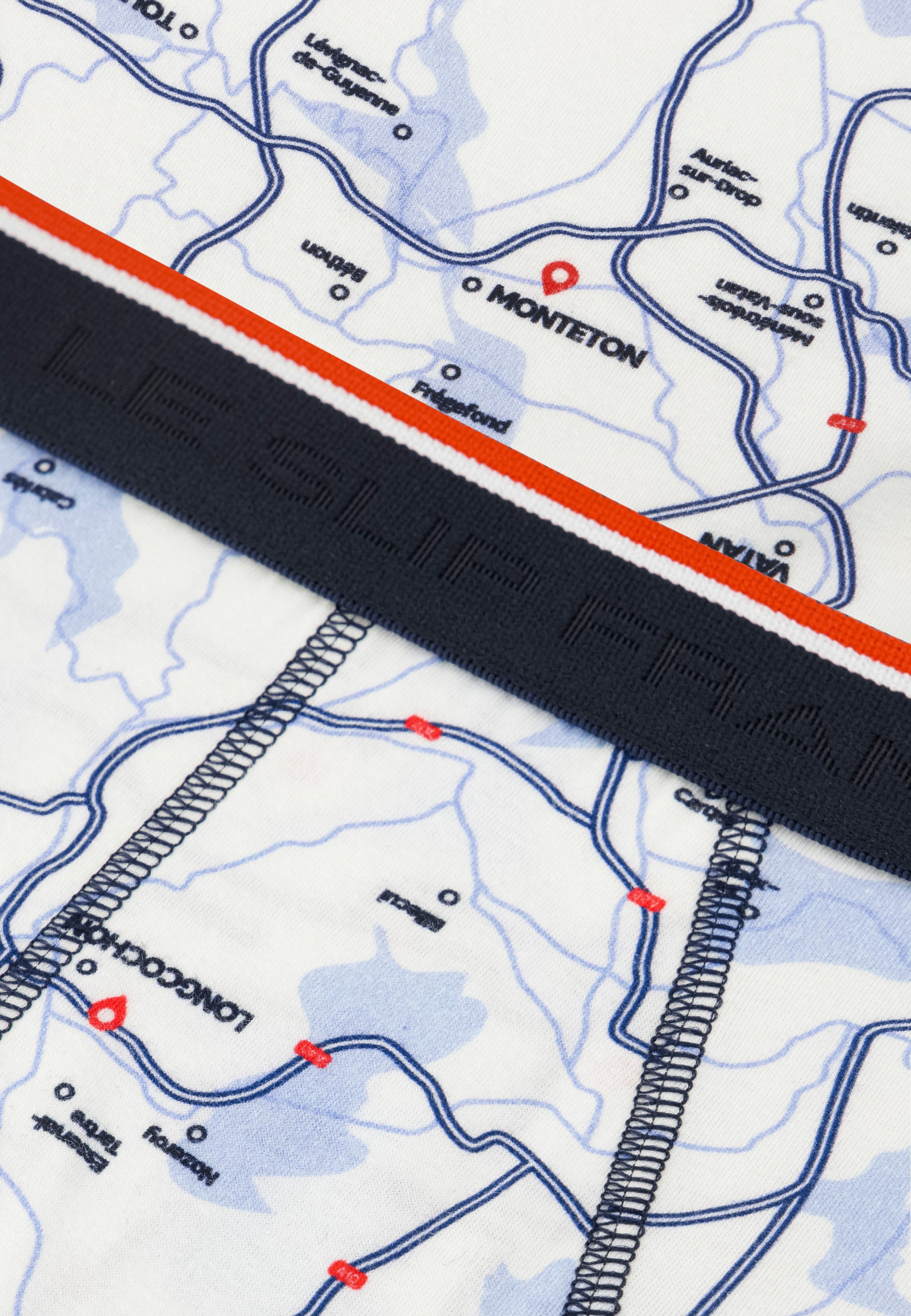 French pattern white cotton briefs - Terrible France in briefs