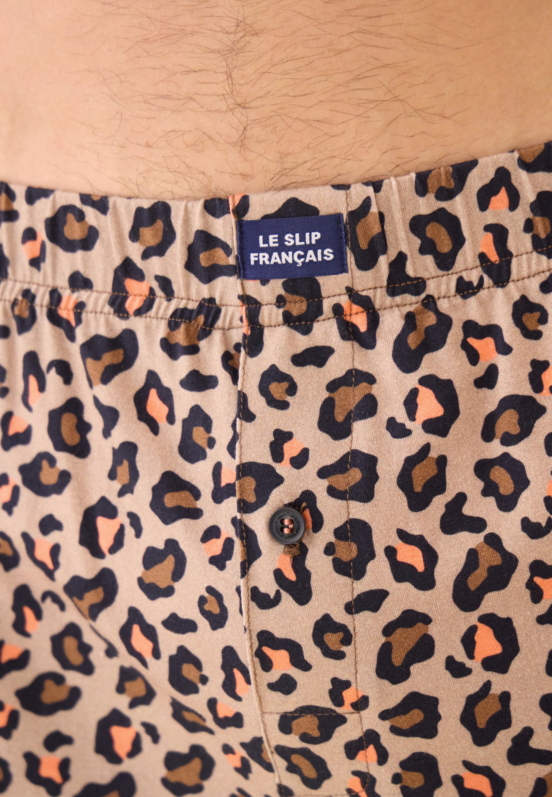 Caleçon à motif léopard en jersey de coton - Fredo Léopard