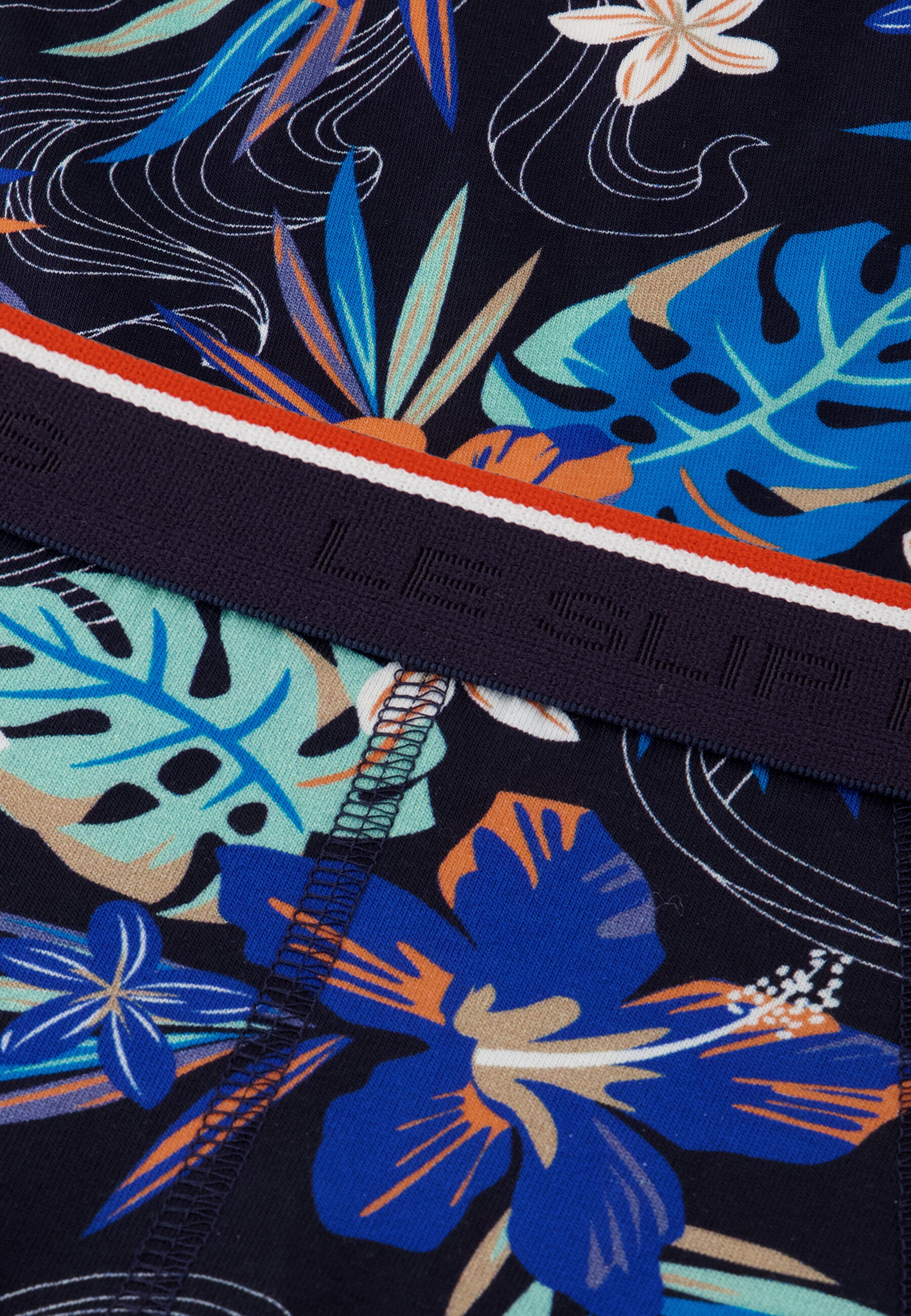 Slip bleu à motif floral en coton - Terrible Hawaï Bleu Nautique