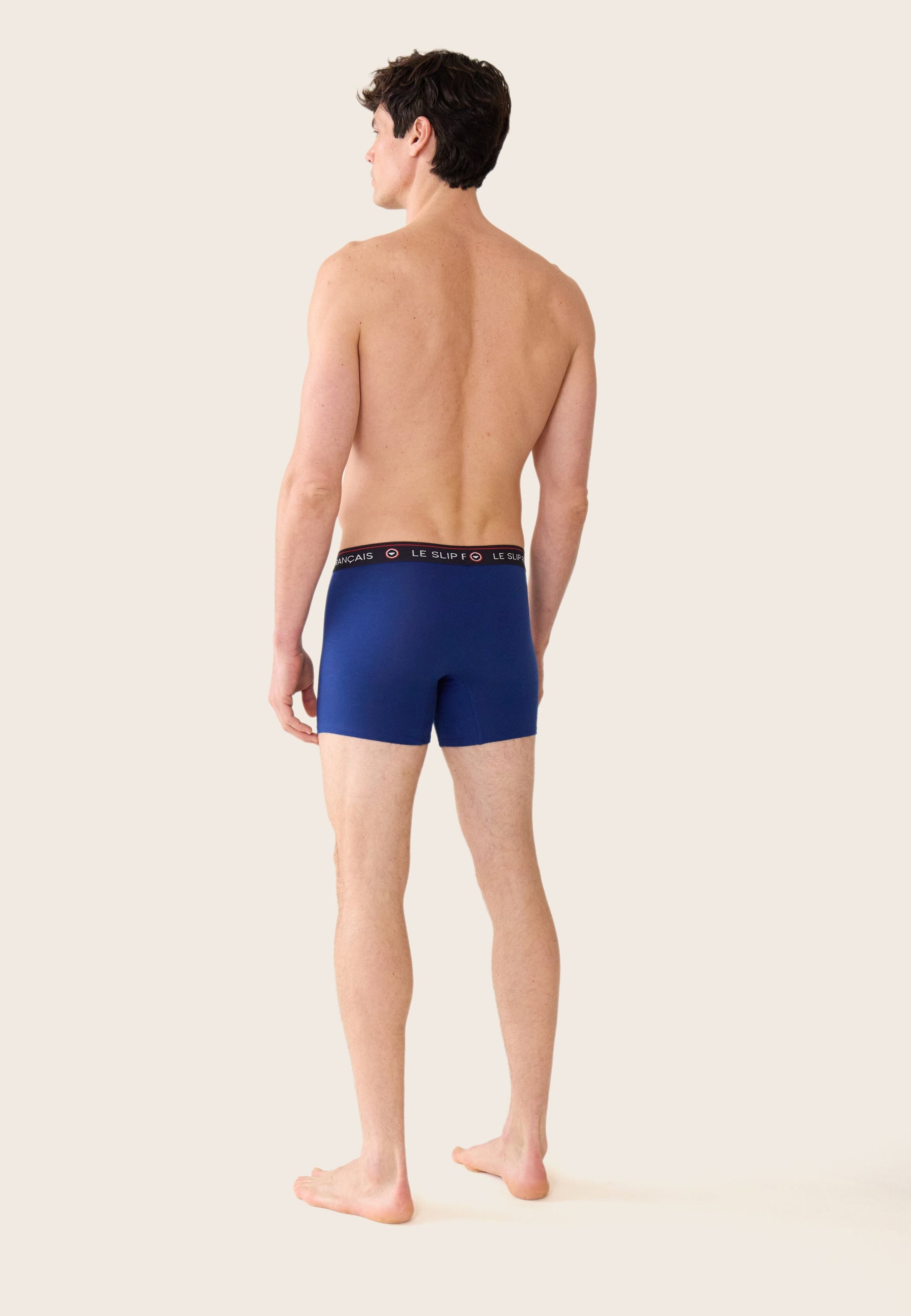 Boxer long indigo en coton - Redoutable Long Indigo