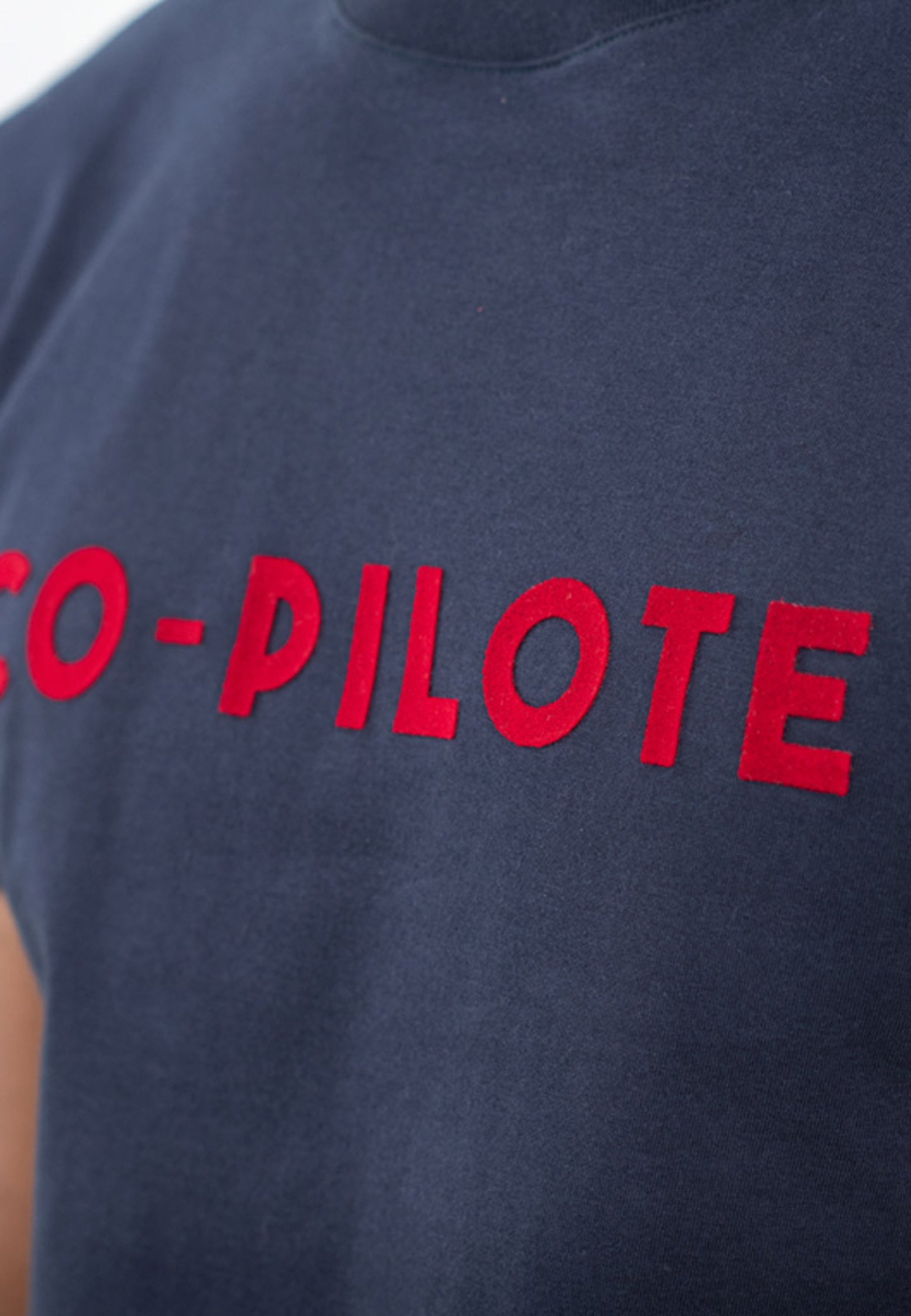 T-shirt col rond en coton - Jean-F Copilote