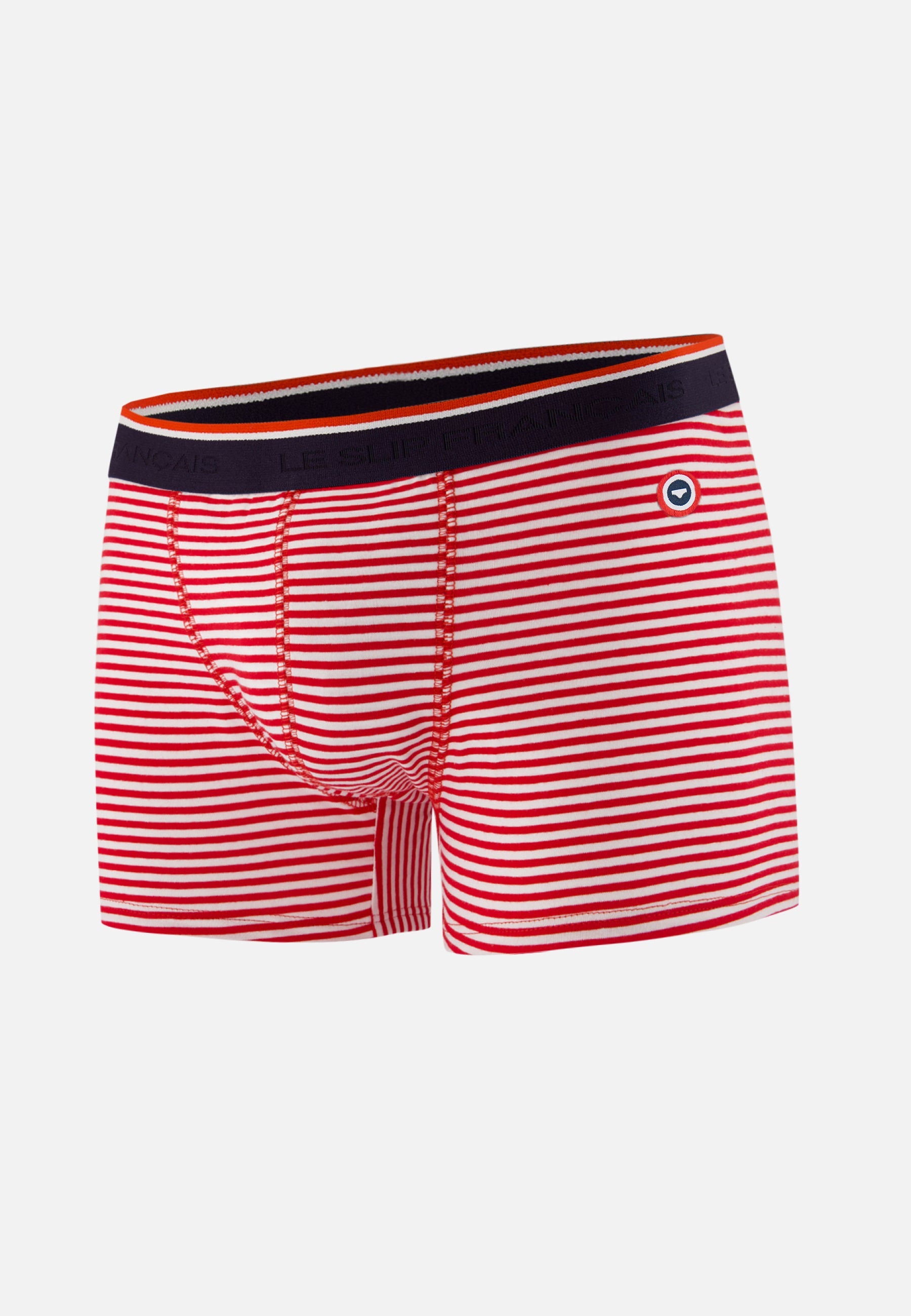 Free red striped cotton boxer shorts for purchases of €100 or more