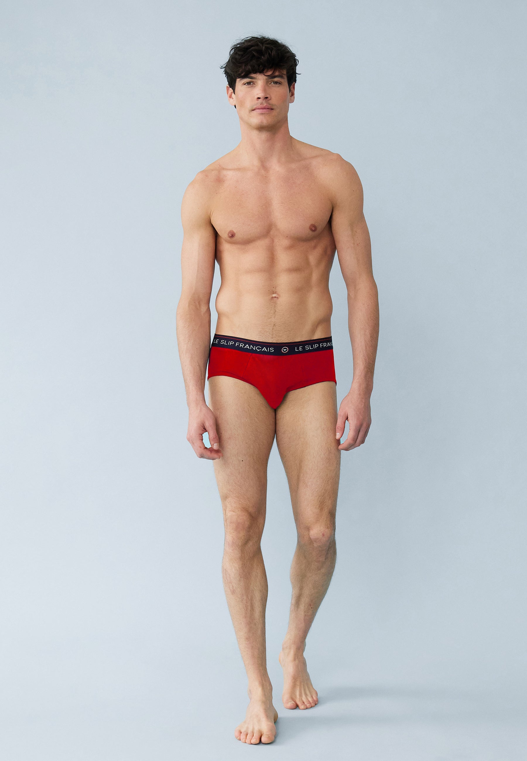Cherry red cotton briefs - Intrepide Rouge Cerise