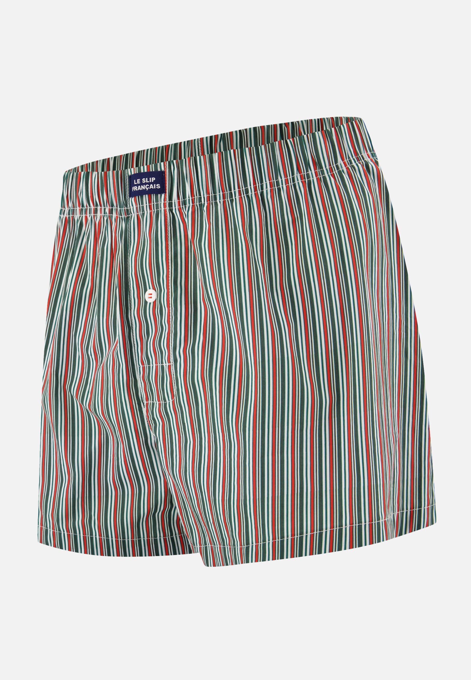 Green striped cotton mattress underpants - Jacques Rayures Matelas Vert