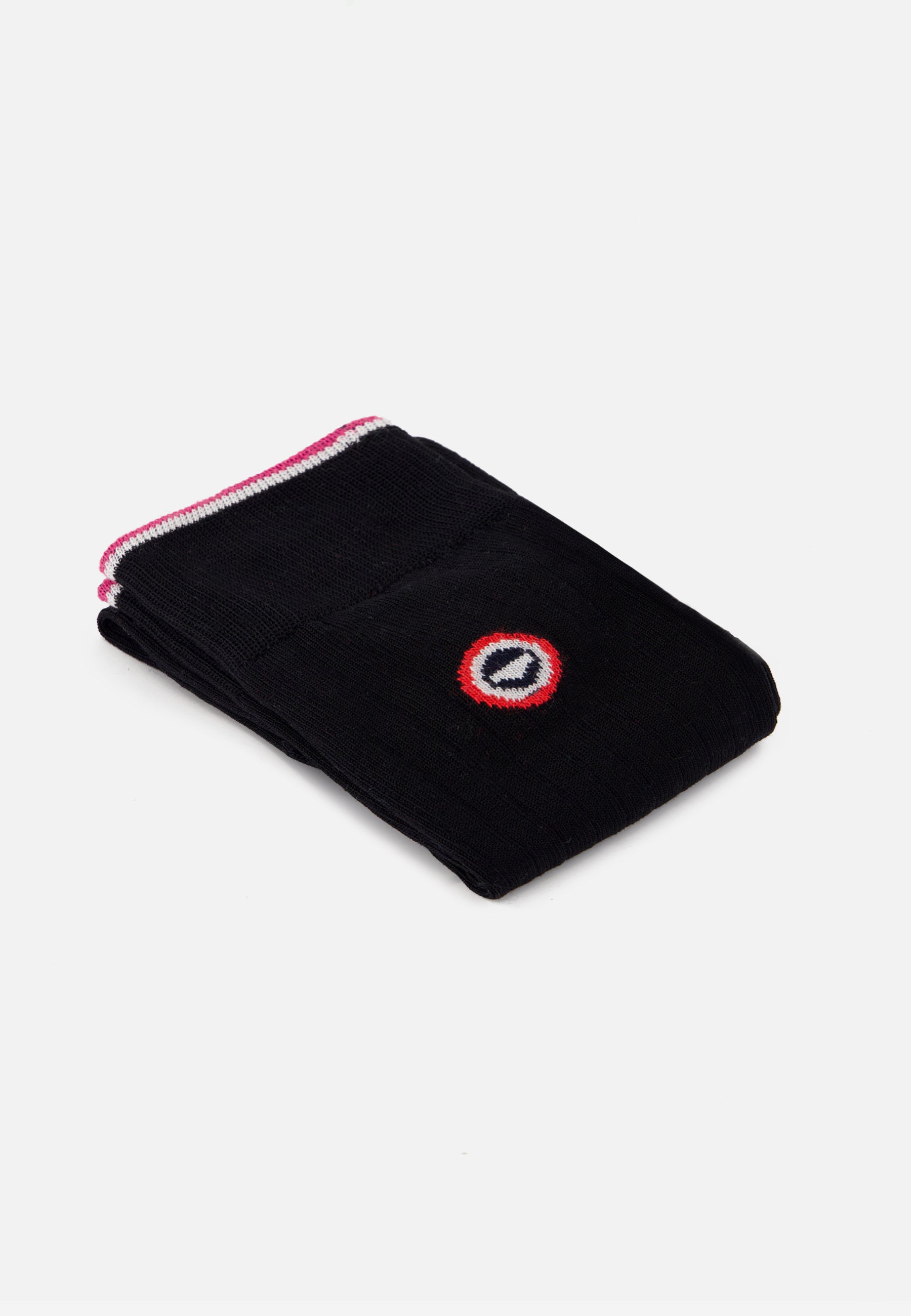 Black cotton lisle mid-calf socks - Nessy Noir