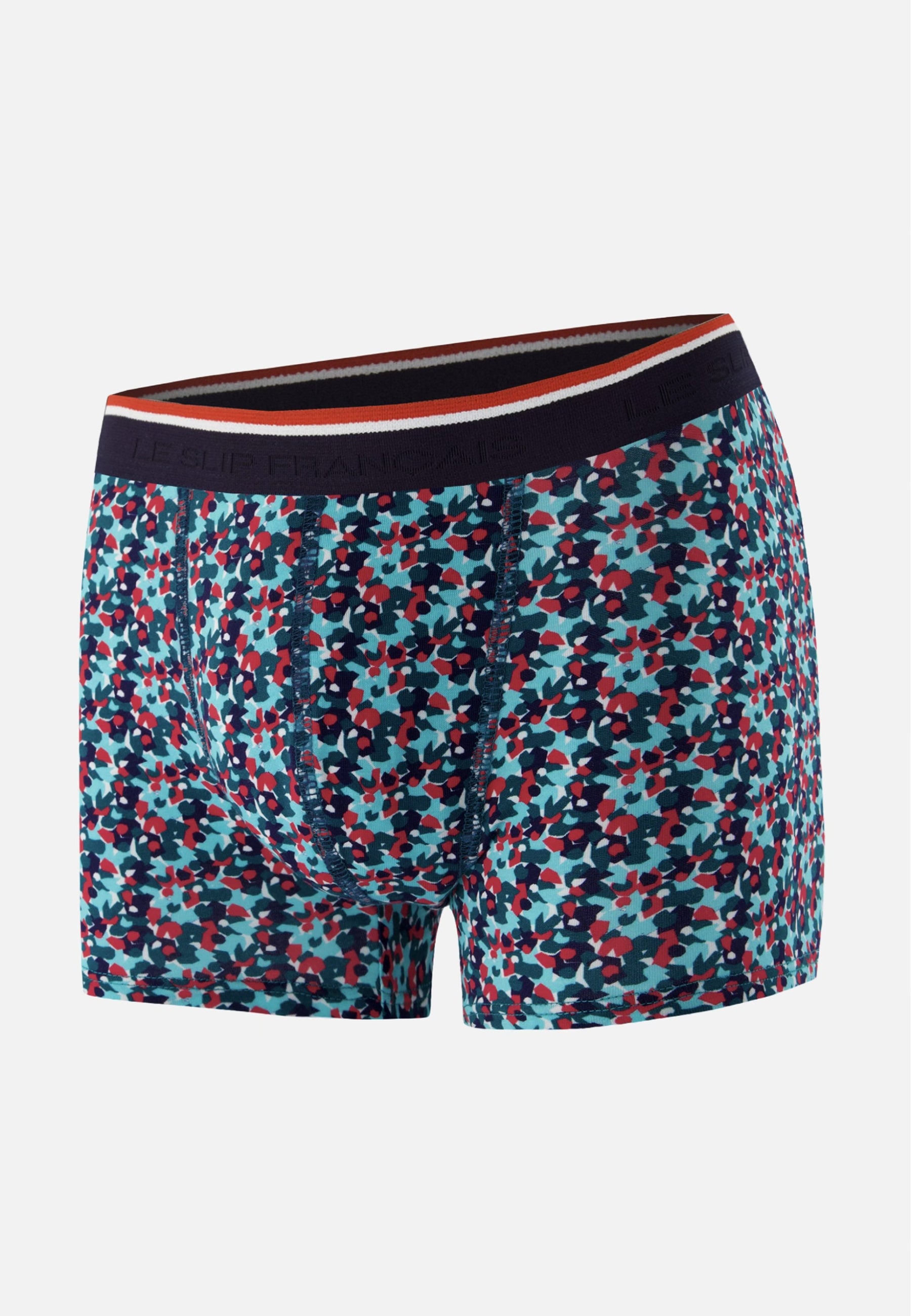Boxer vert à motif confetti en coton - Marius Confetti Vert D'Eau