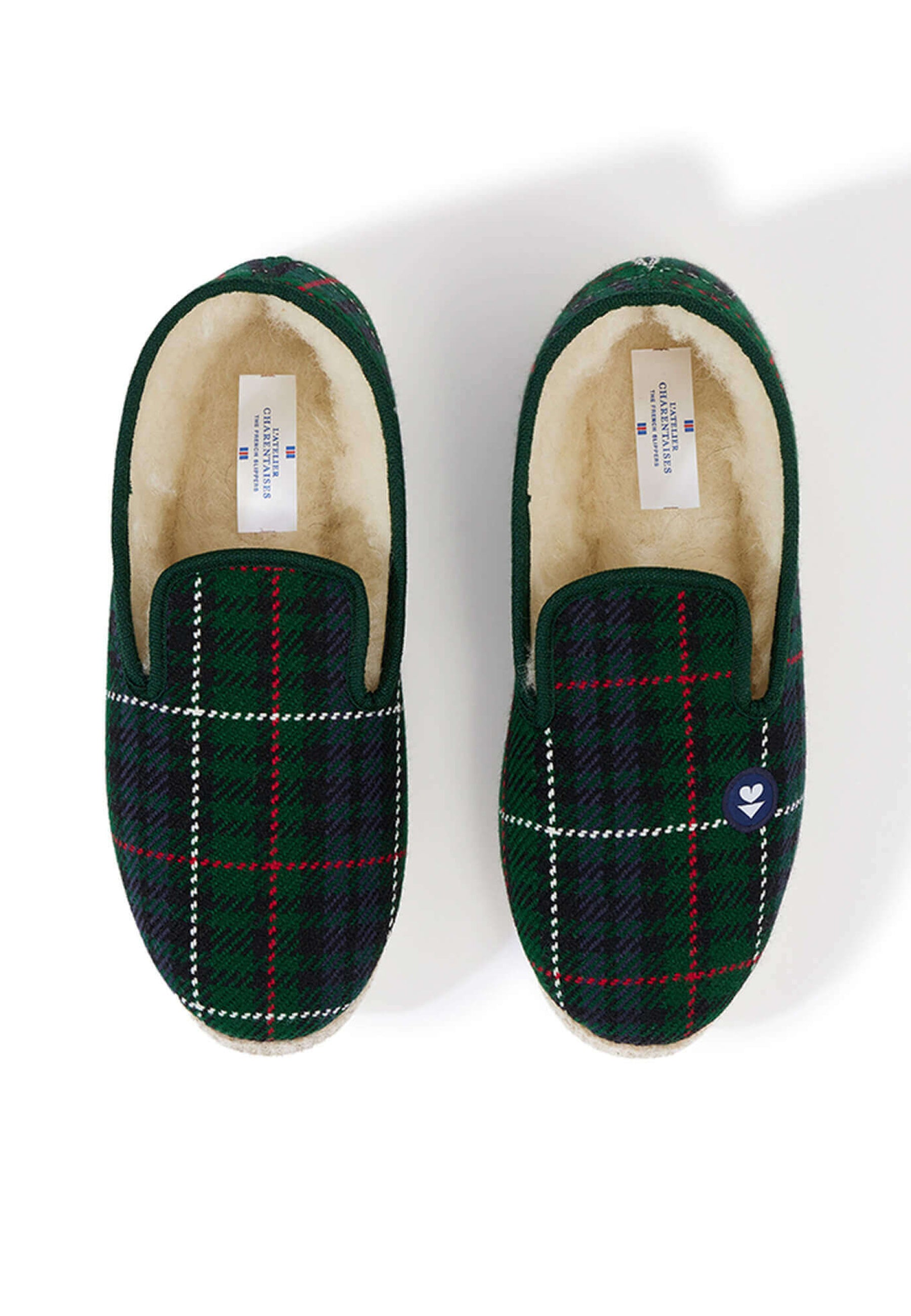 Charentaises Green Tartan
