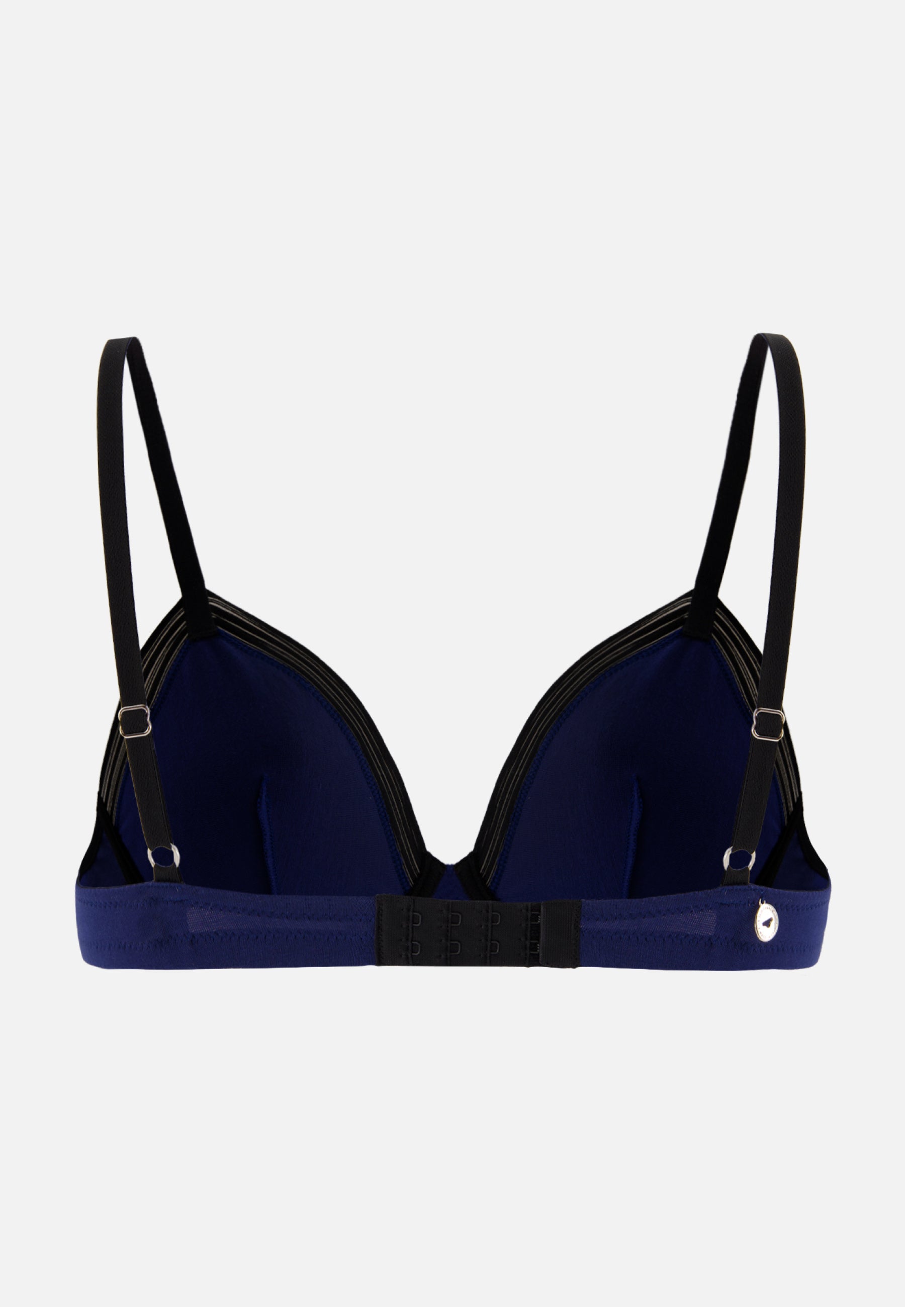 Soutien-gorge triangle armaturé en modal - La Mélusine Indigo Noir