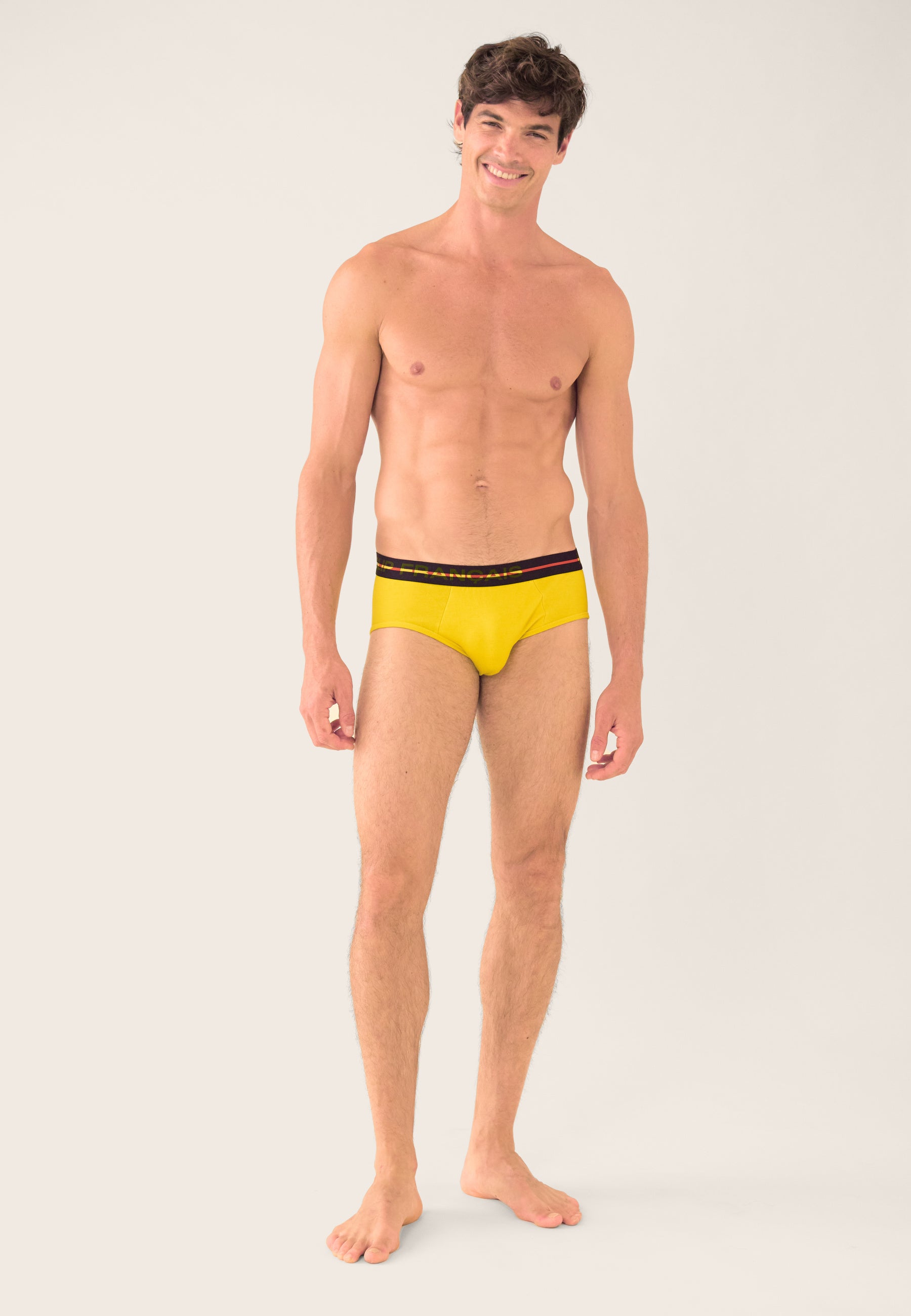 Pack of 7 cotton briefs - Navy, Orange, White, Jungle, Yellow, Confetti, Khaki, Veronese