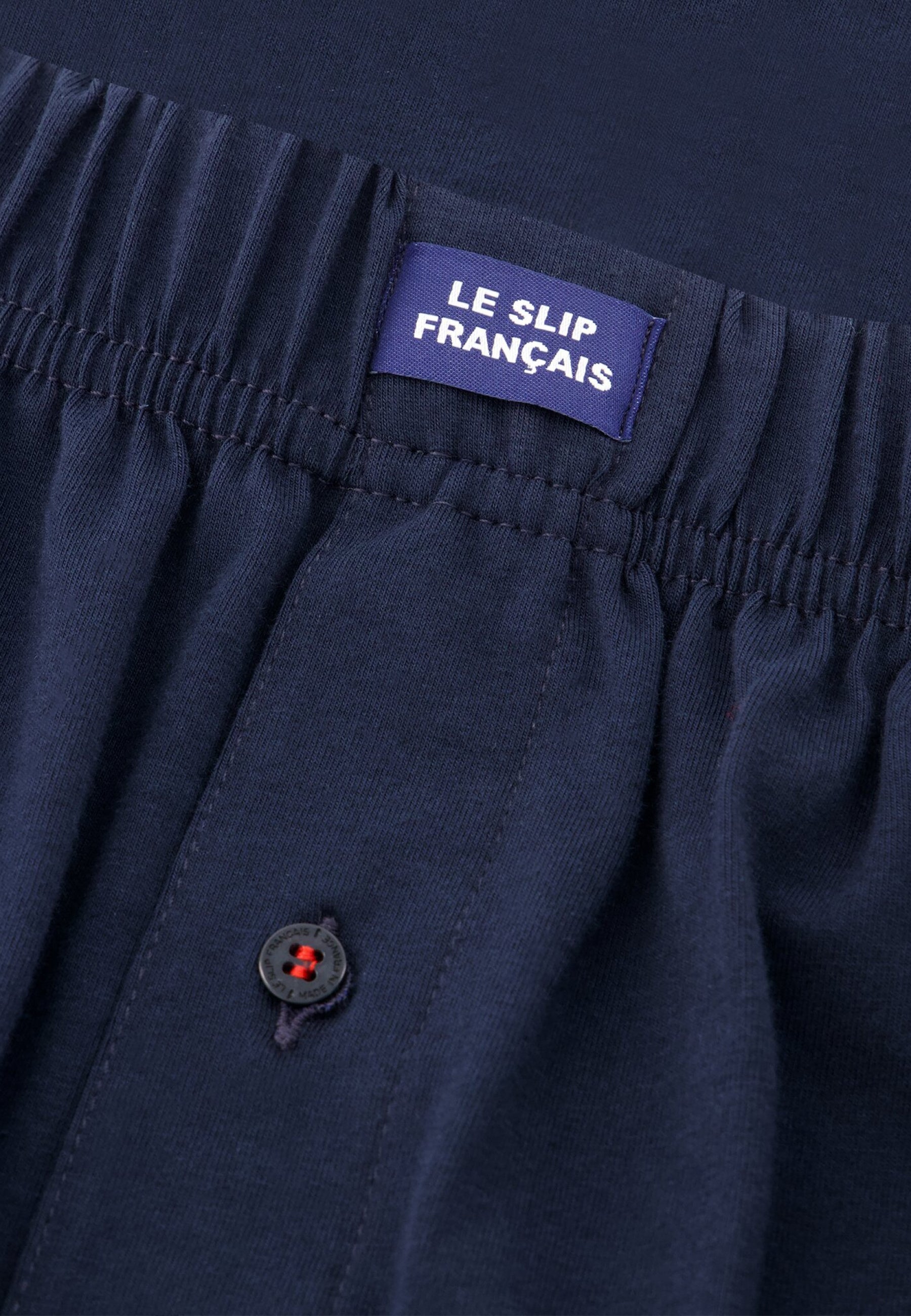 Caleçon bleu marine en jersey de coton - Fredo Marine