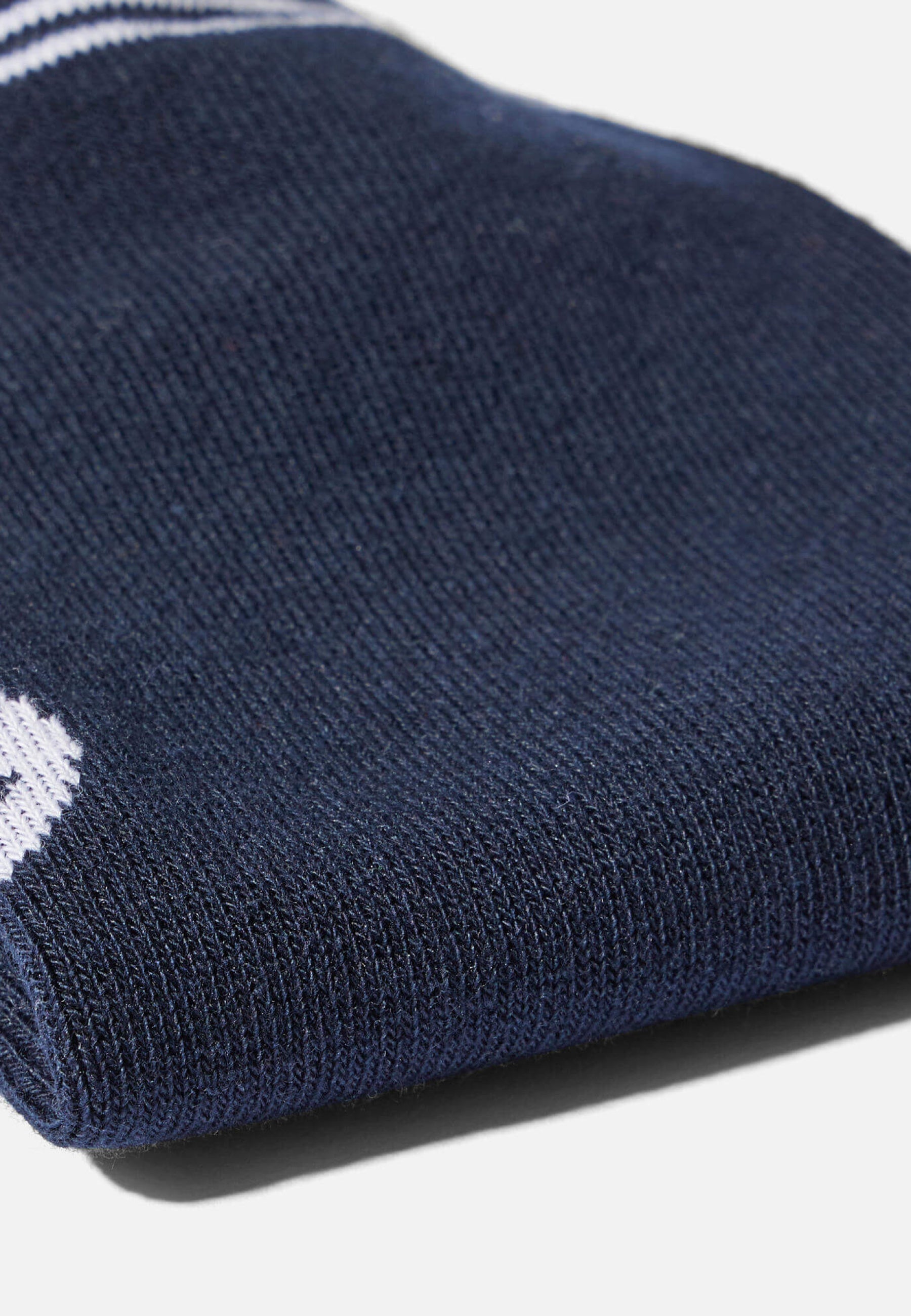 Pack of 2 pairs of navy blue low socks - Jo Duo Marine Mariniere Bleu