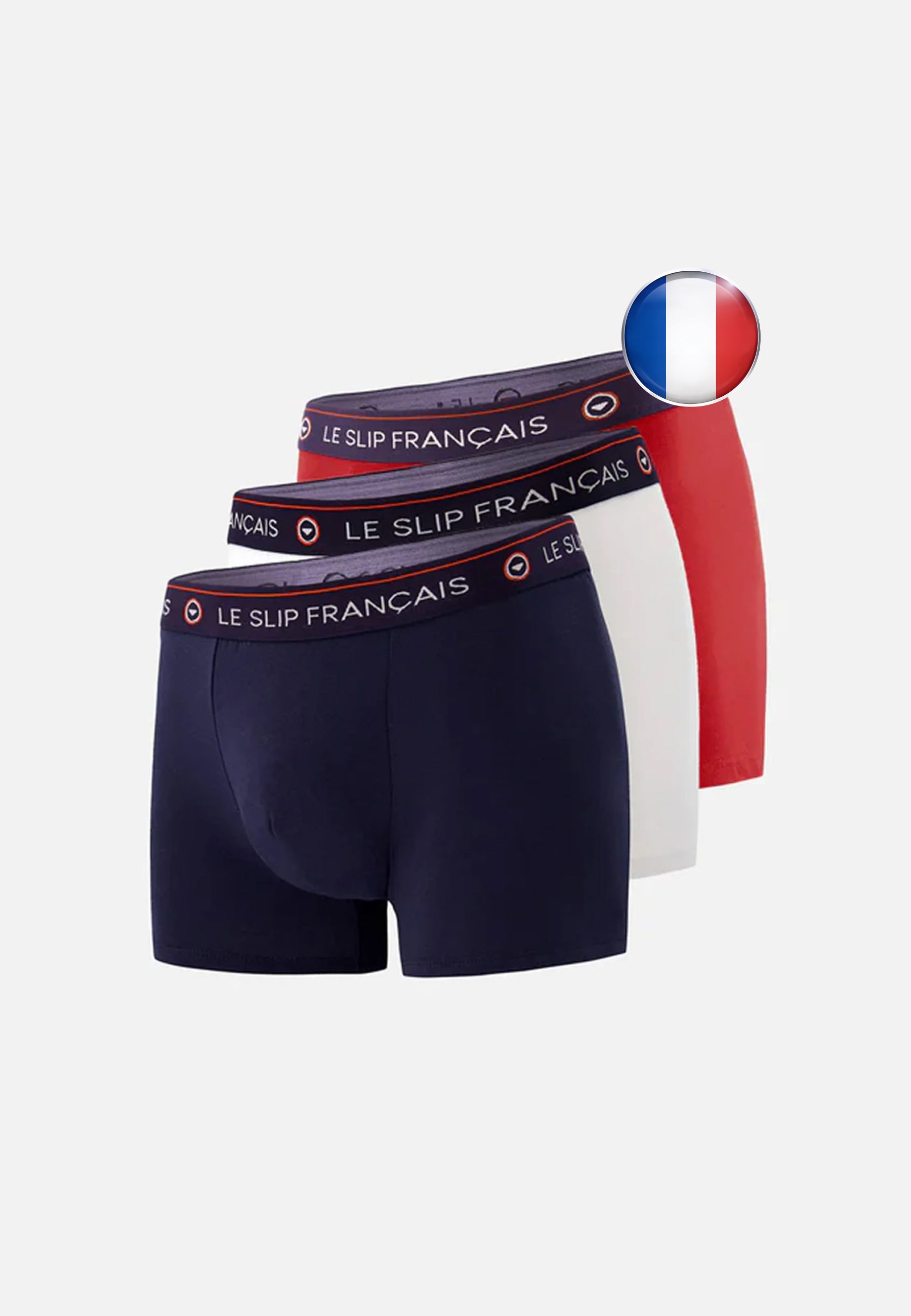 Lot de 3 boxers en coton - Pack Supporter France